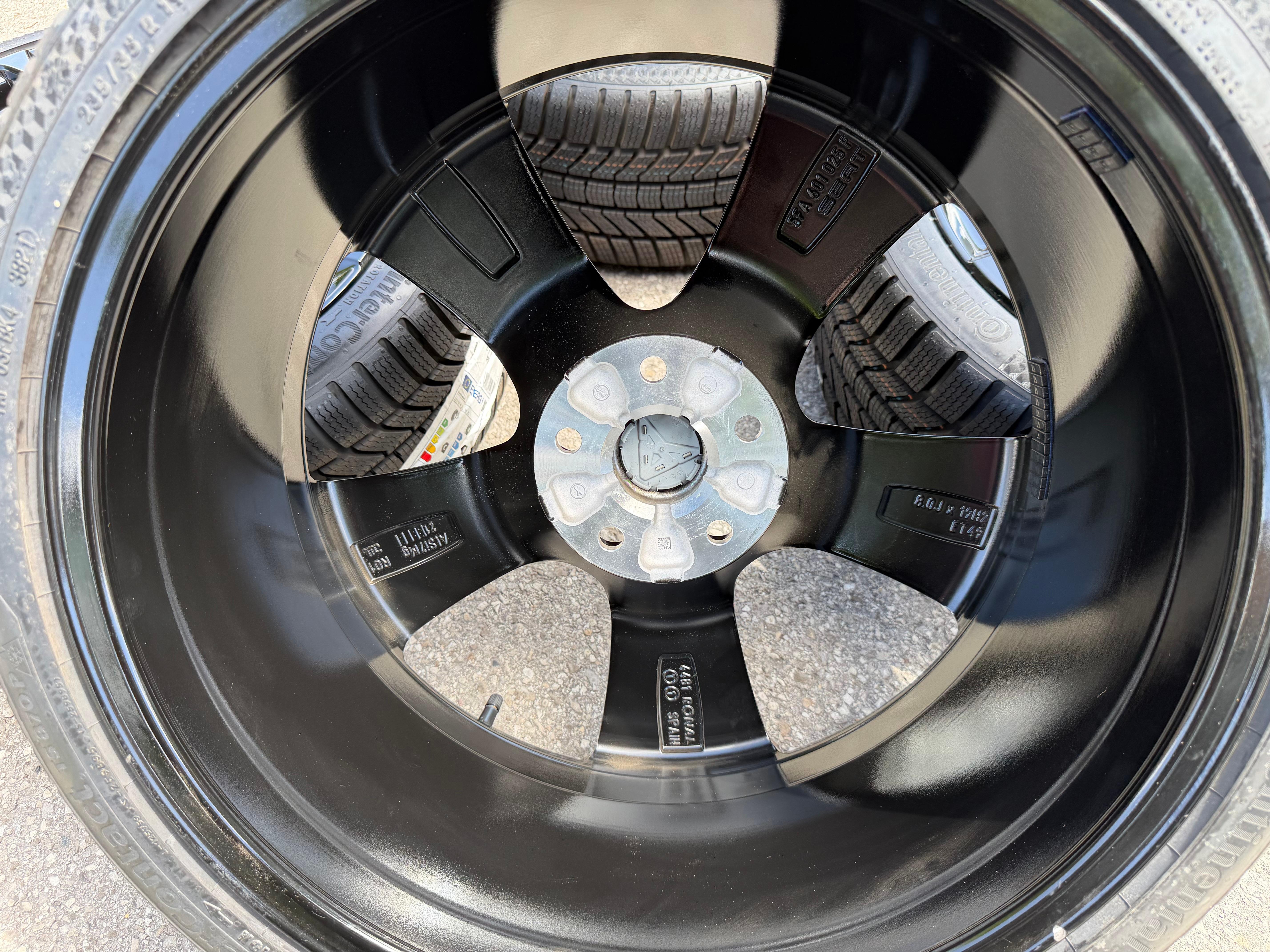 4 ORIGINELE 19" ALU WINTERRDER-VELGEN LEON CUPRA 5FA601025F ZWART NIEUW GRATIS VERZENDING