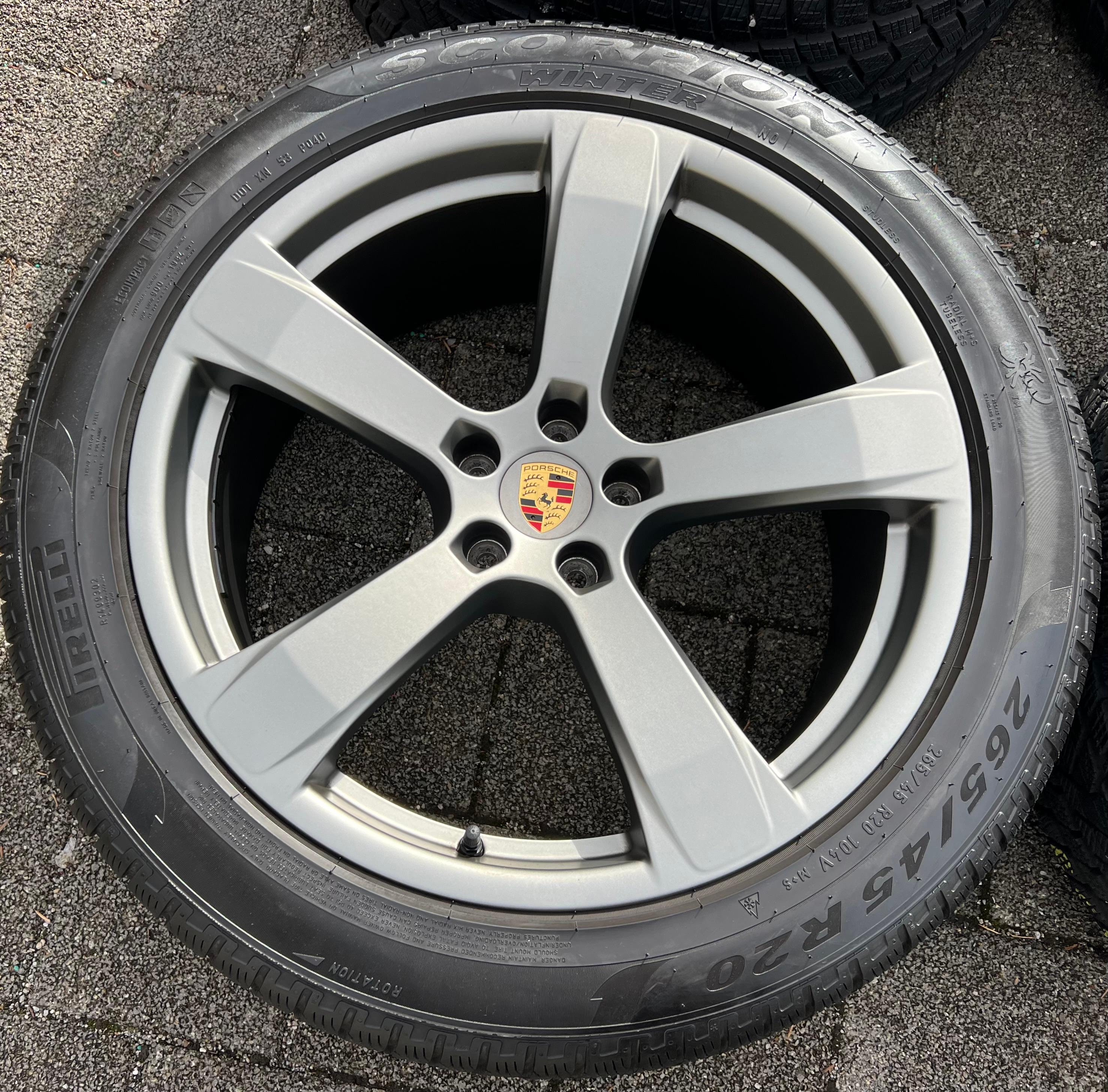 4 ORIGINAL 20" ALU WINTERRÄDER PORSCHE MACAN 265/45R20 104V 295/40R20 106V RDKS