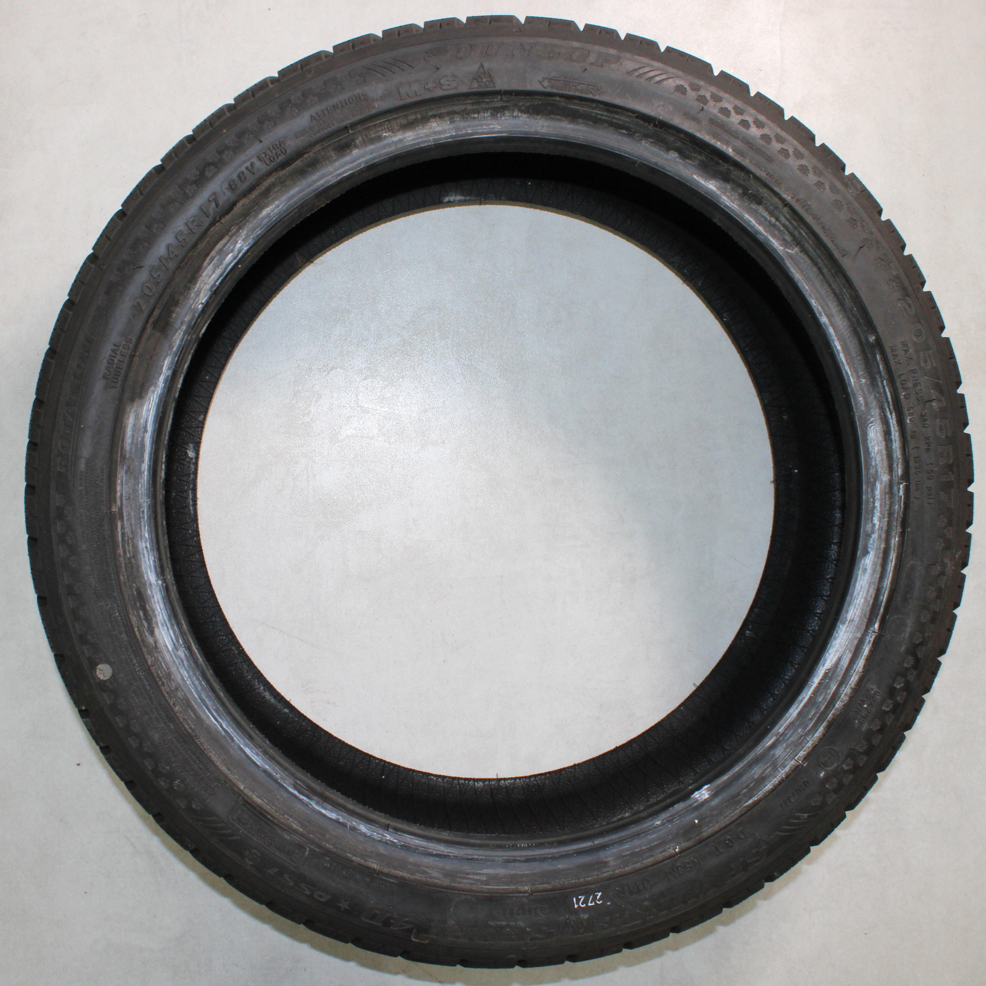 2 x 205/45R17 88V Winterreifen Dunlop SP Winter Sport 4D DSST Runflat Volles Profil 2021 *