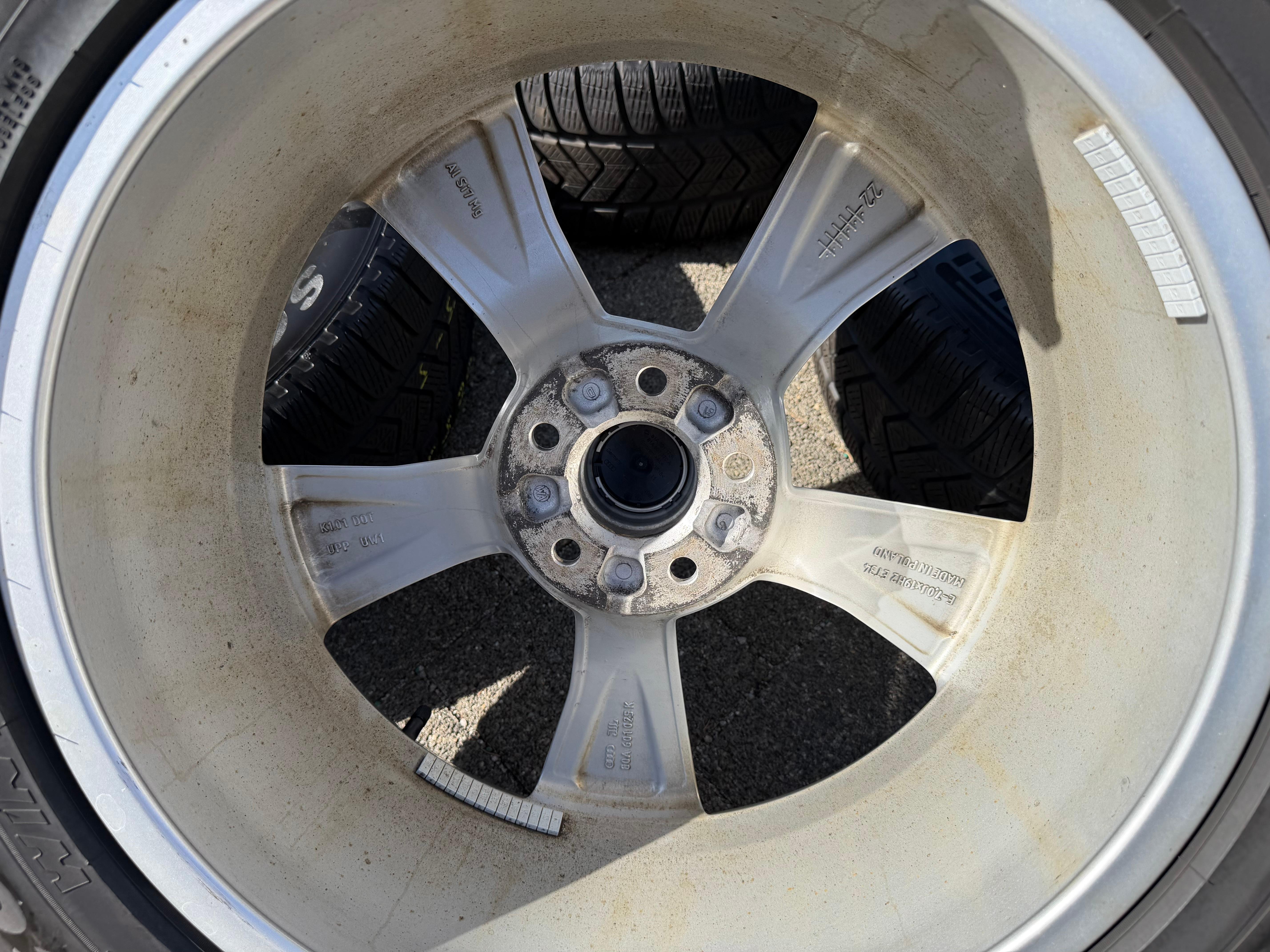 4 originele 19" lichtmetalen winterwielen Audi Q5 SQ5 FY 80A601025K 235/55R19 101H Pirelli