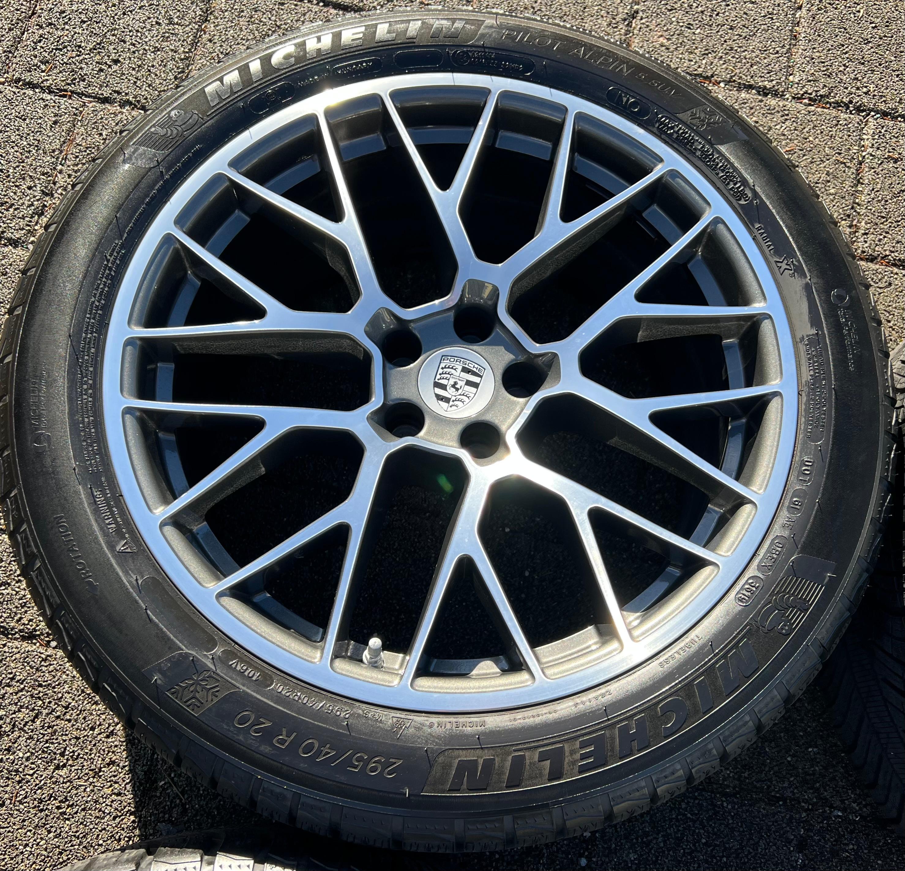 4 ORIGINAL 20" ALU WINTERRÄDER PORSCHE MACAN I & II RS SPYDER FELGEN MICHELIN