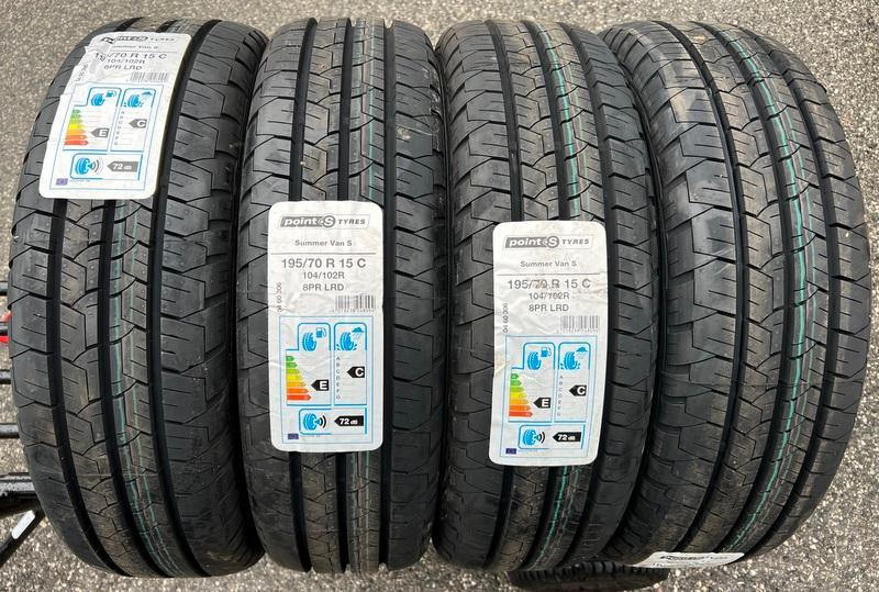 4 neumáticos de verano 195/70R15C 104/102R Point S Summerstar Van S NUEVO 2021