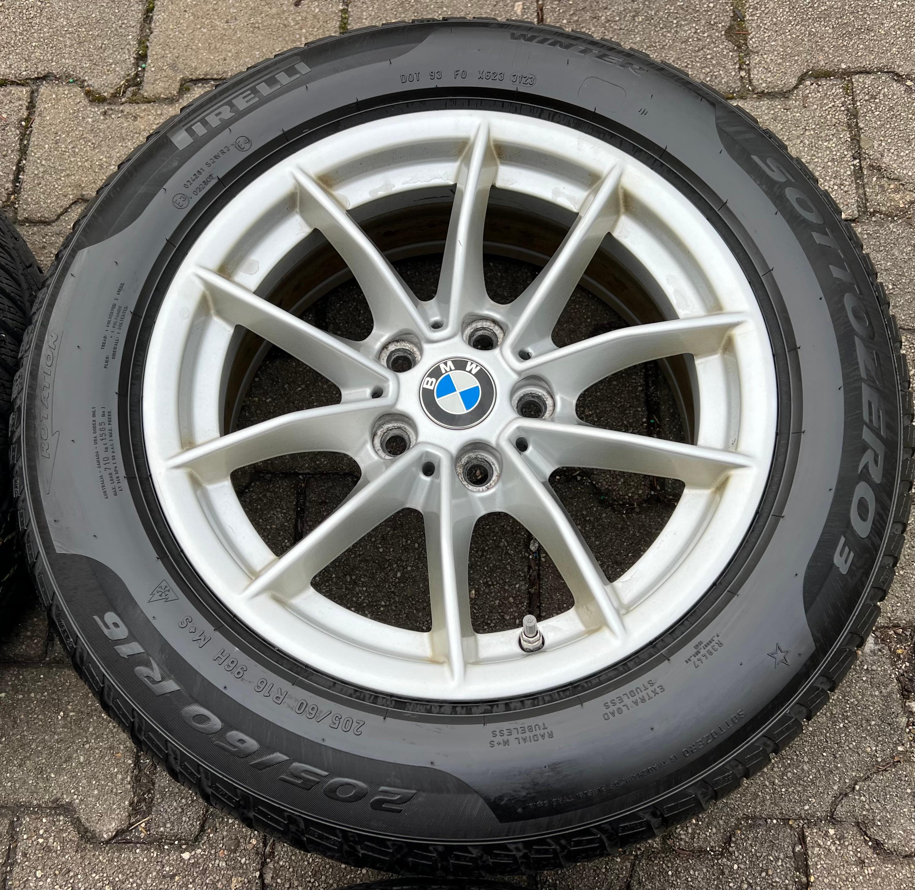 4 ROUES D'HIVER ORIGINALES 16" EN ALU BMW SÉRIE 3 G20 G21 205/60R16 96H RDKS 2023 LIVRAISON GRATUITE