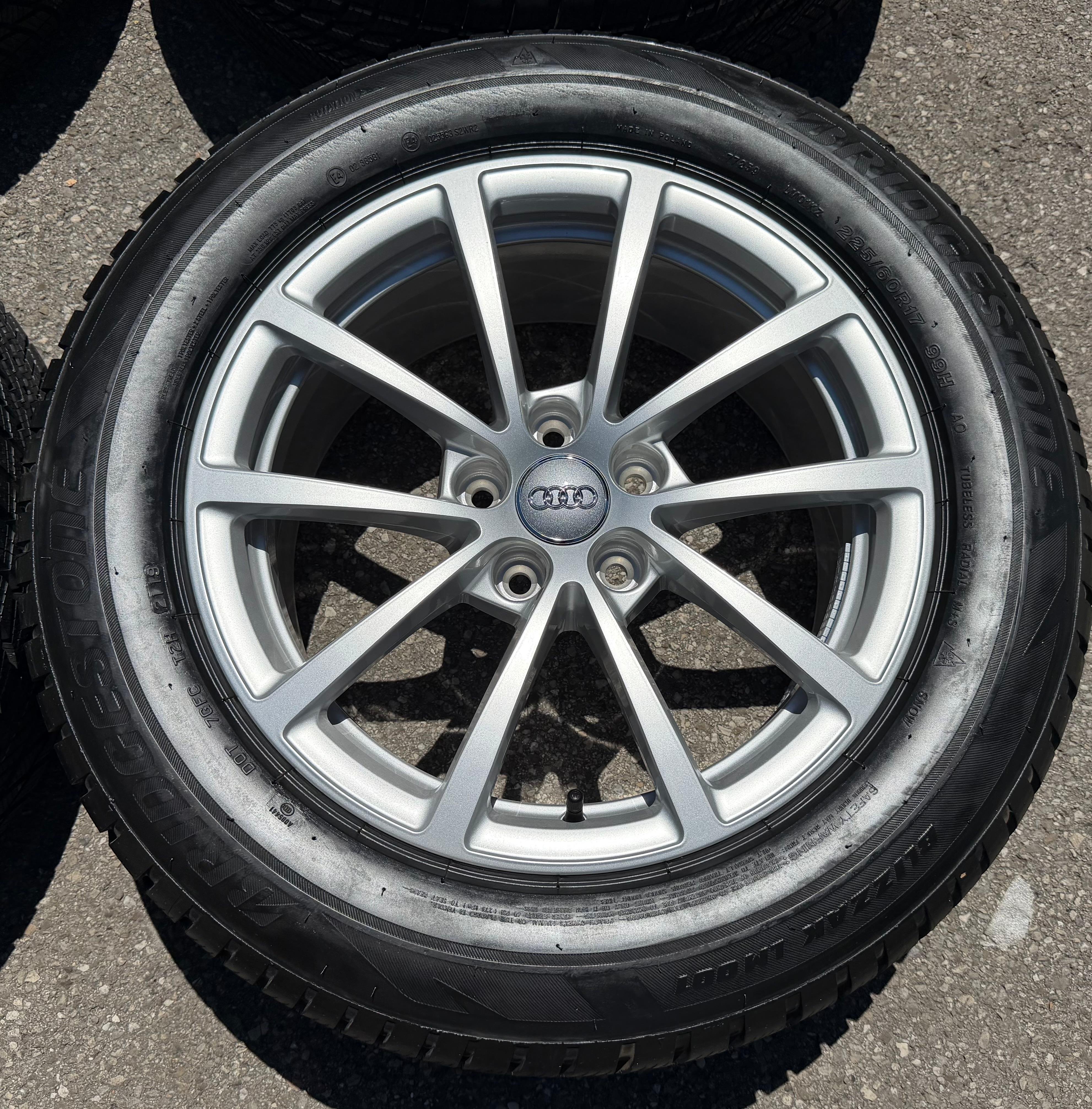 4 Original 17" Alu Winterräder Audi A6 4K C8 F2 225/60R17 99H 4K0601025 Bridgestone