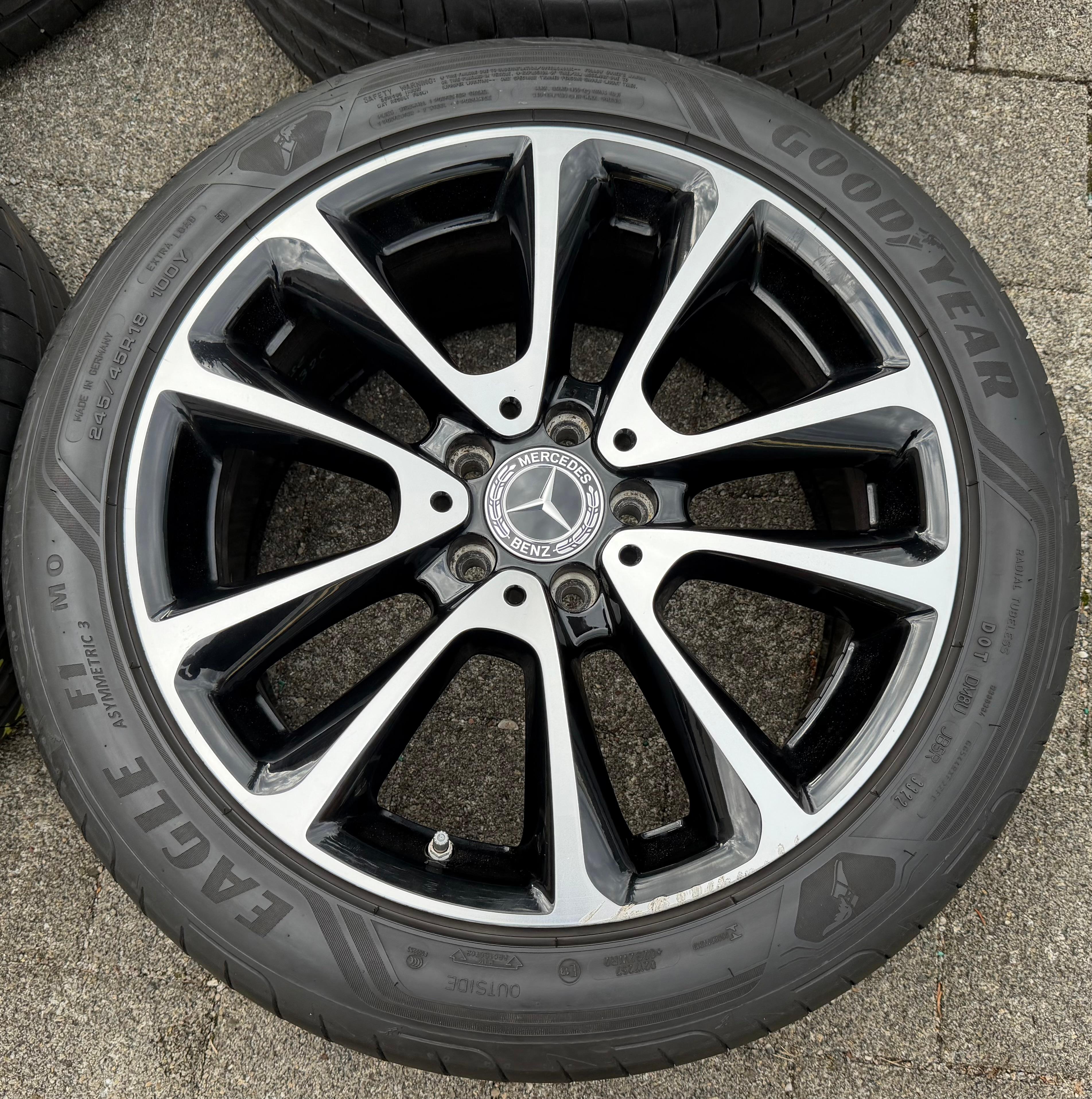 4 ORIGINAL 18" ALUFELGEN MERCEDES E-KLASSE W213 A2134011600 8x18 ET43 FREIHAUS