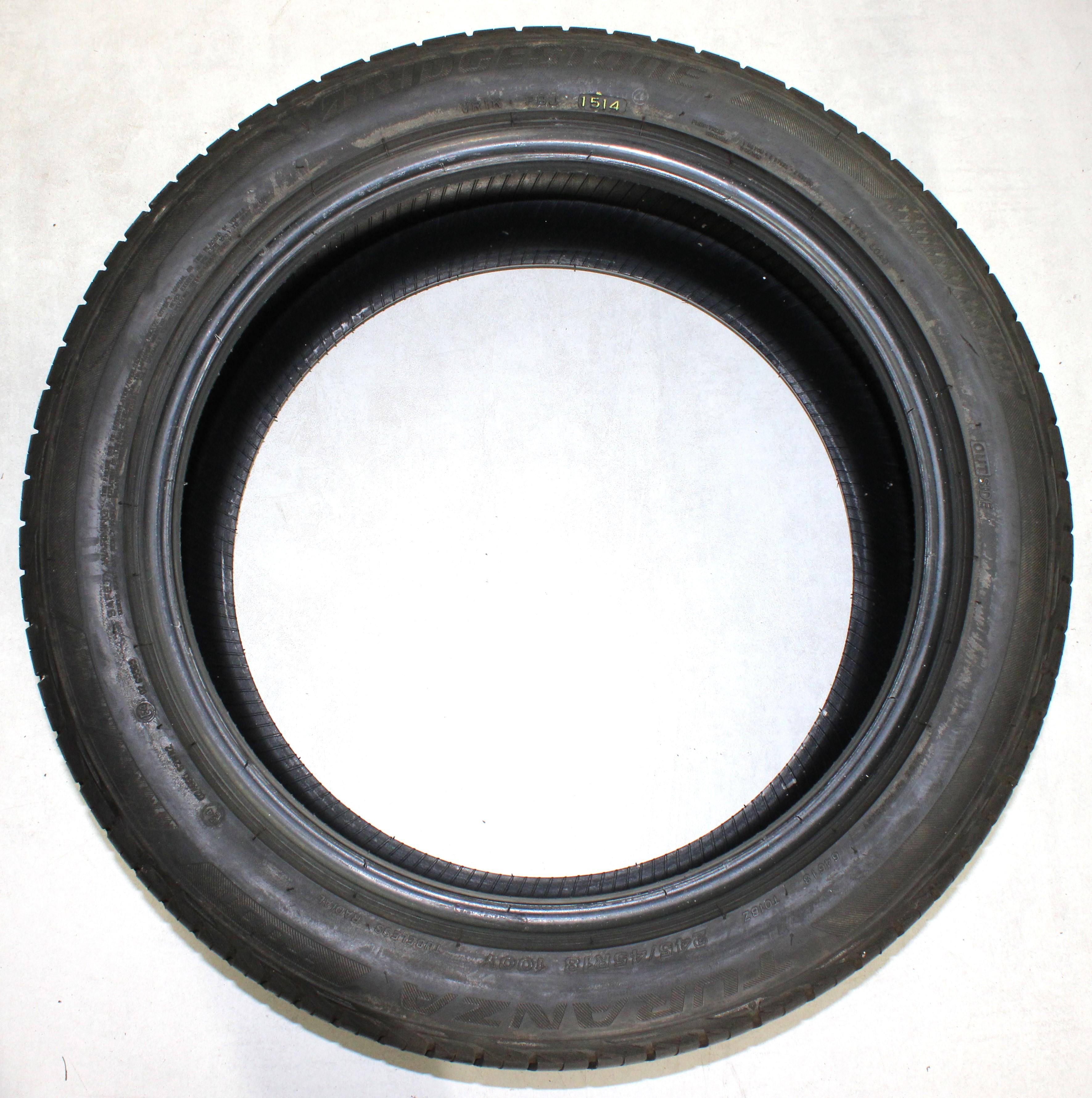 4 x 245/45R18 100Y Sommerreifen Bridgestone Turanza T001 7mm 2014