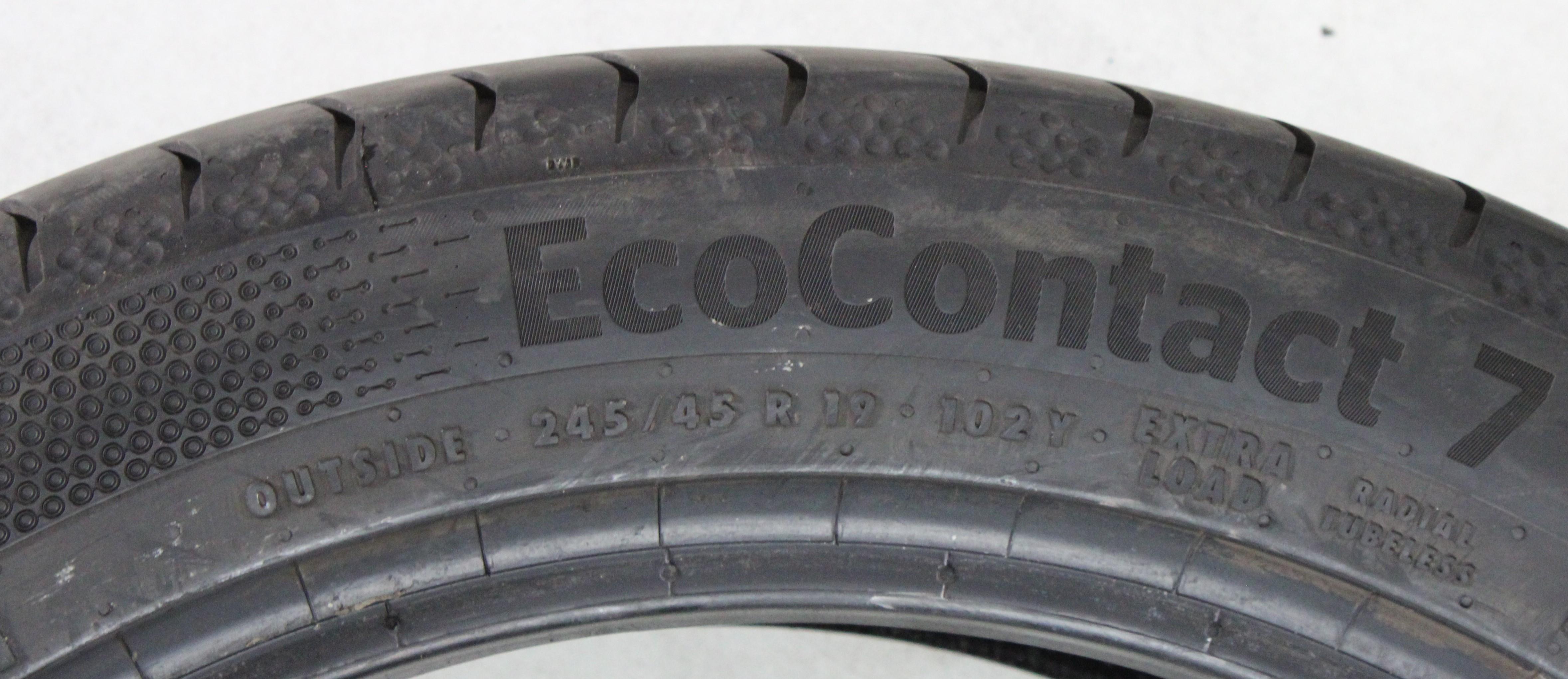 1 x 245/45R19 102Y Sommerreifen Continental Eco Contact 7 * 5-5,5mm 2026 XL