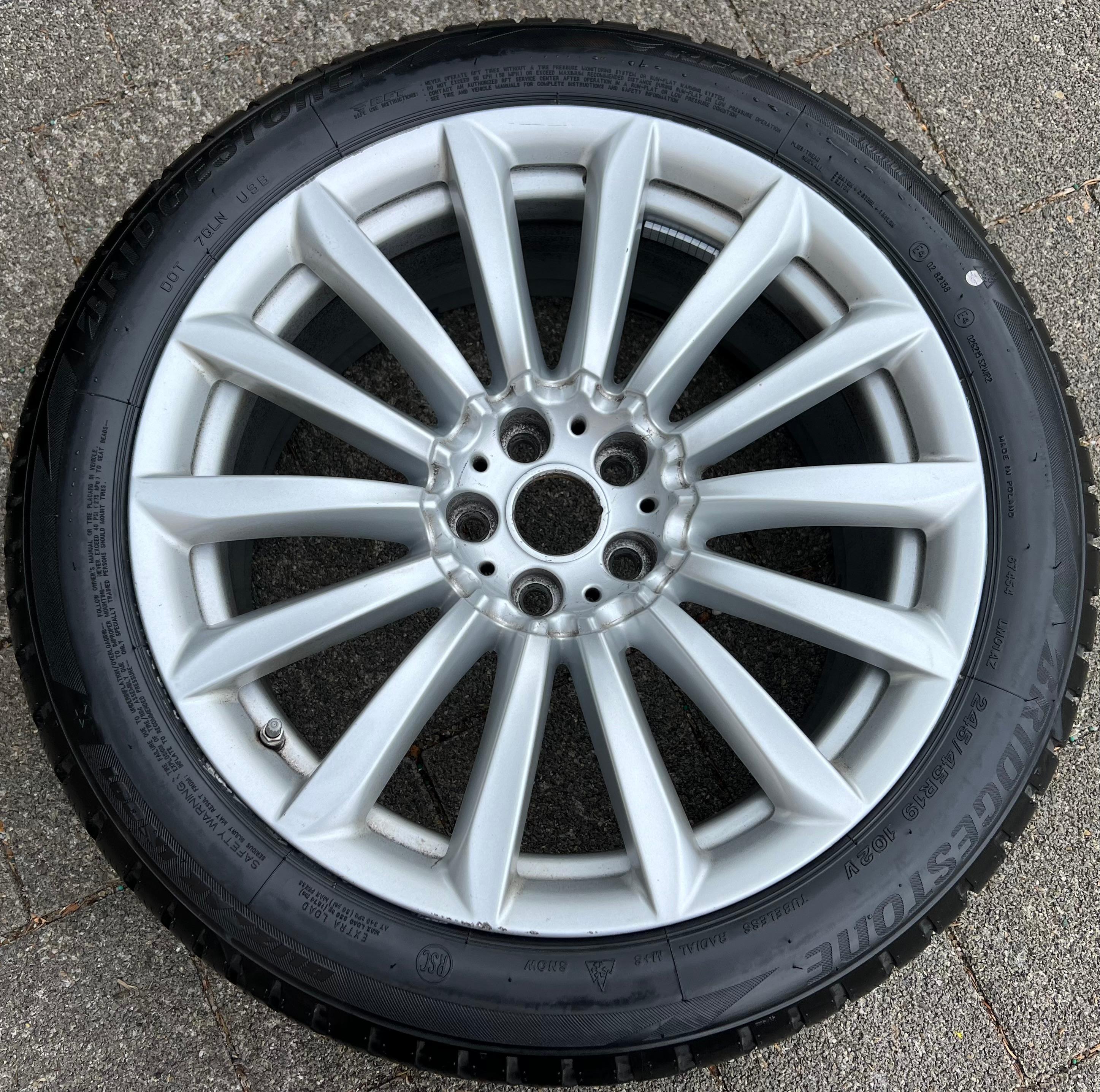 1X  ORIGINELE 19" ALUMINIUM VELG BMW 6-SERIE G32, 7-SERIE G11, G12 6861225 STYLING 620 TPMS