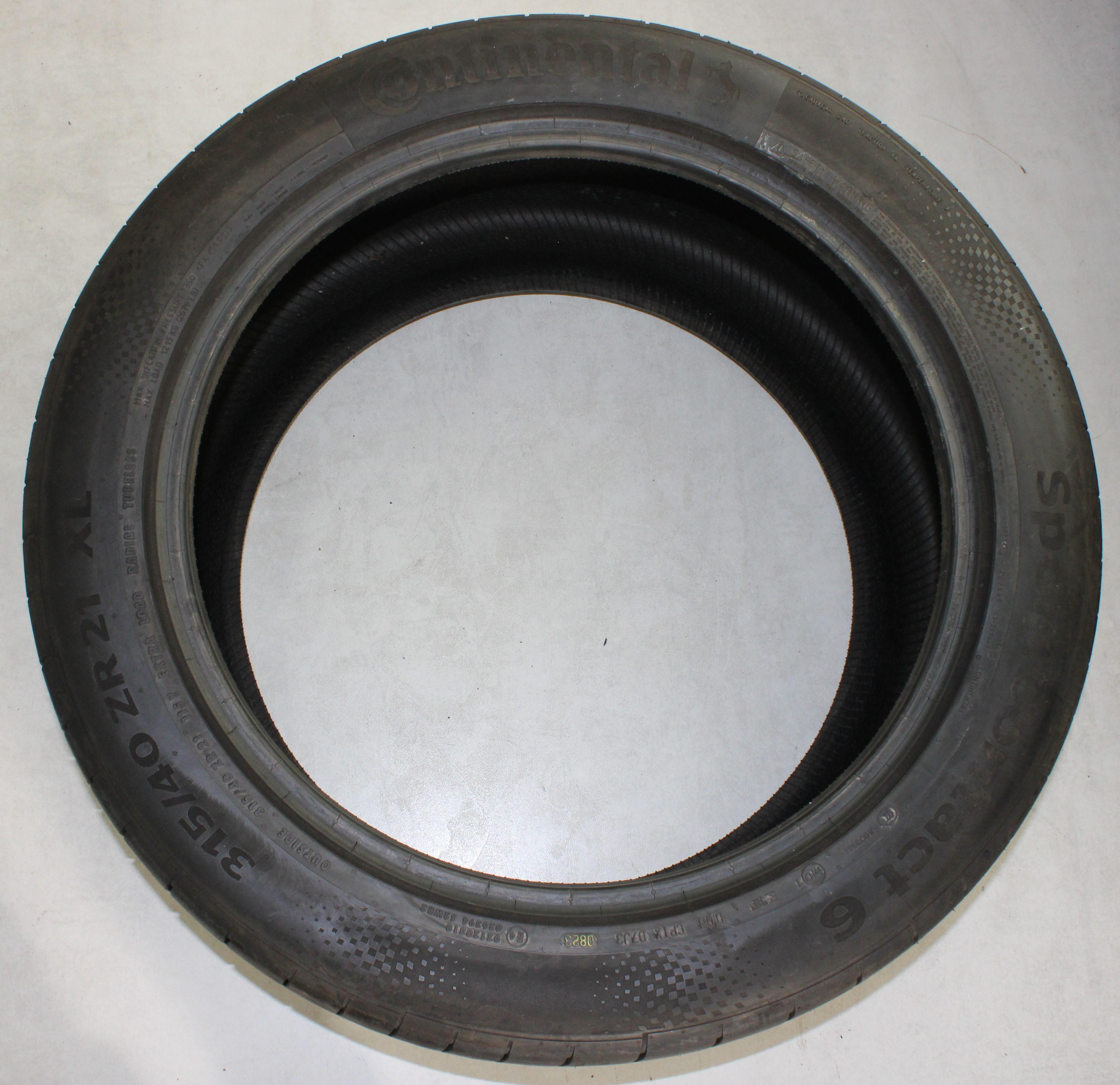 2 x 315/40R21 115Y Sommerreifen Continental Sport Contact 6 MO1 5-5,5mm 2023 XL