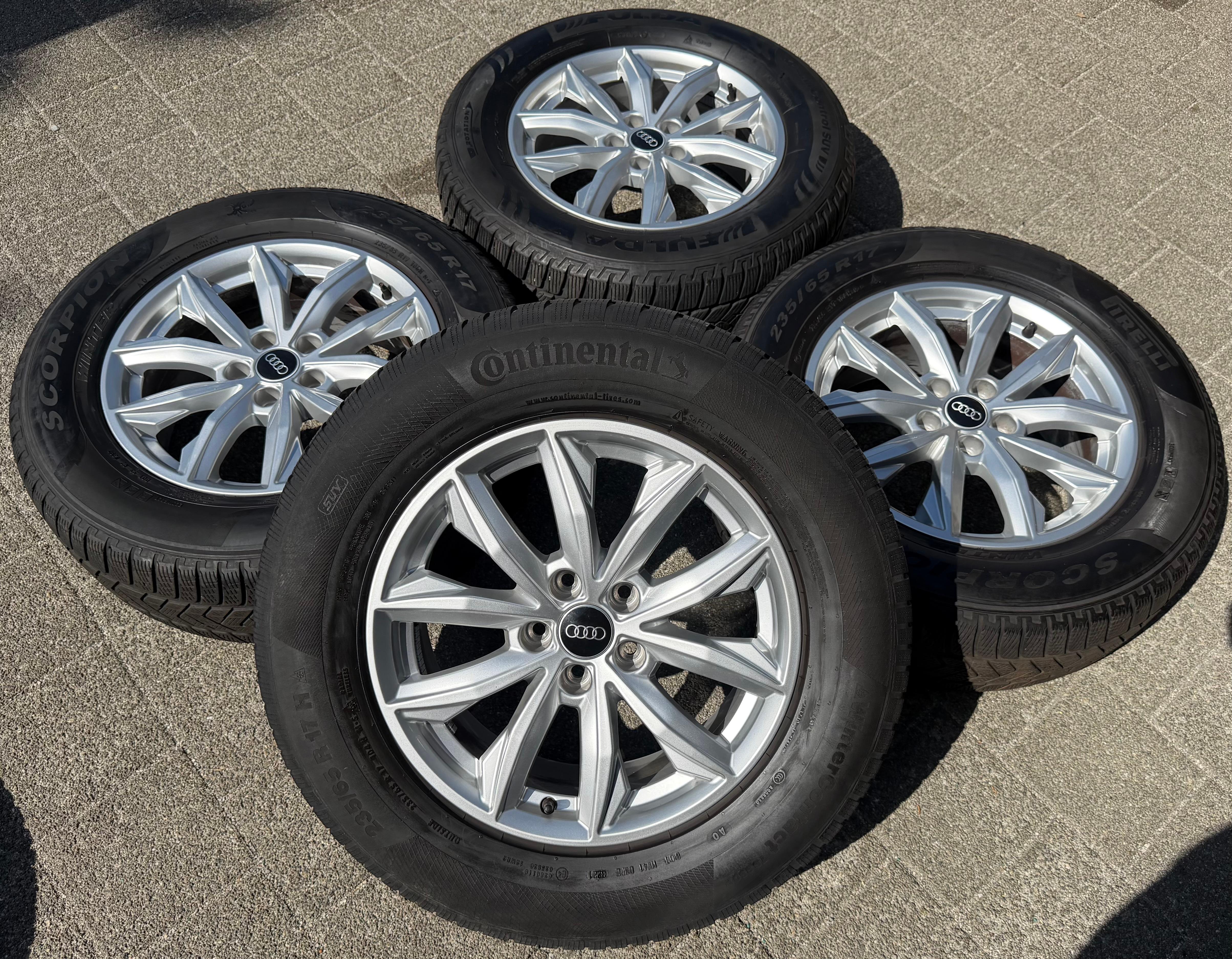 4 Original 17" Alufelgen Audi Q5 FY 80A601025J 7x17 ET34 Felge