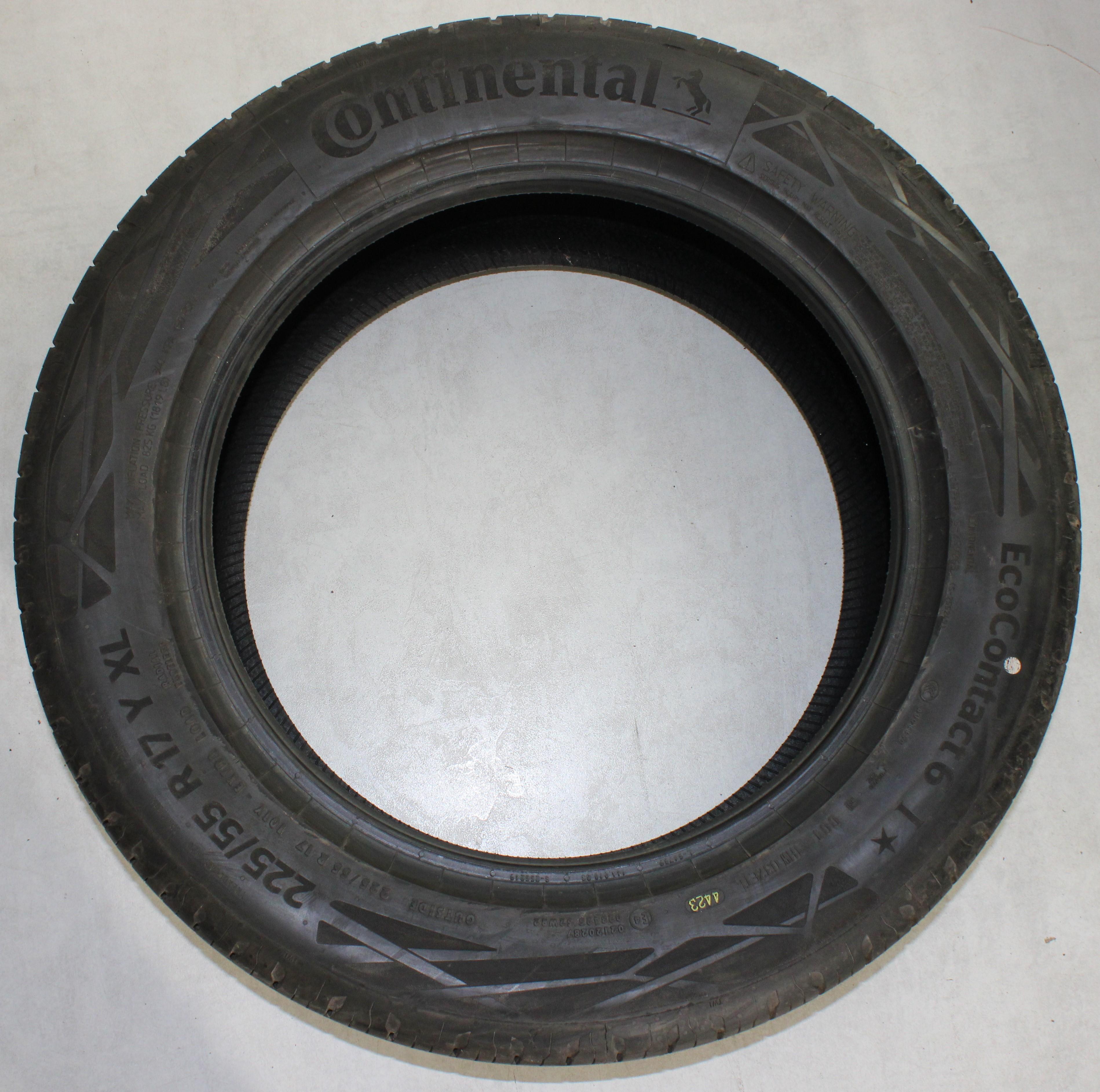 4 x 225/55R17 101Y neumáticos de verano Continental Eco Contact 6 I* 5,5-6mm 2023 XL