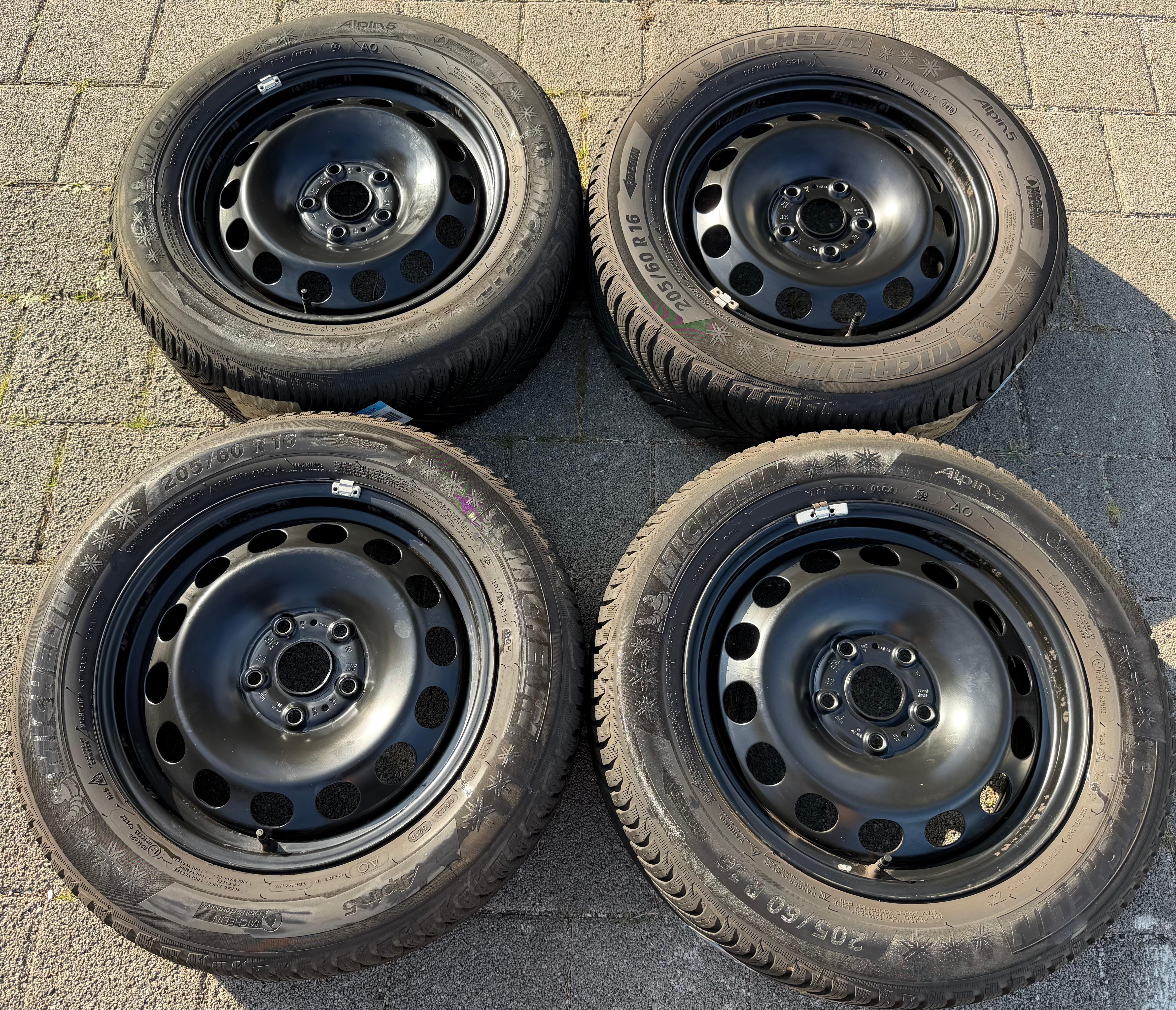 4 Winterräder Audi Q2 GA VW T-ROC A11 205/60R16 92H Michelin Alpin 5 Winterreifen