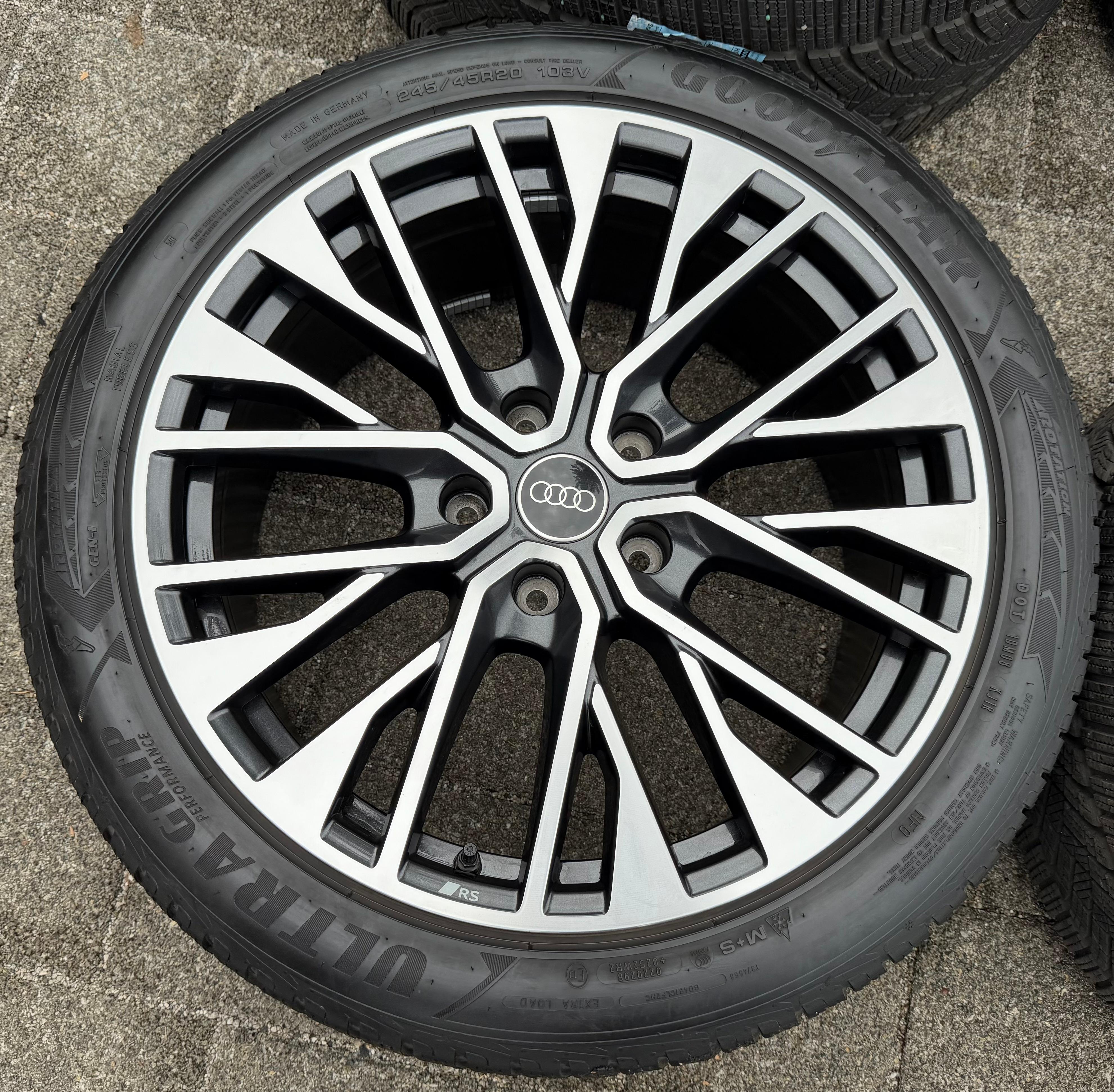 4 RUEDAS DE INVIERNO ORIGINALES DE ALEACIÓN DE 20" PARA AUDI ETRON E-TRON GT 4J3601025CE 4J3601025CF