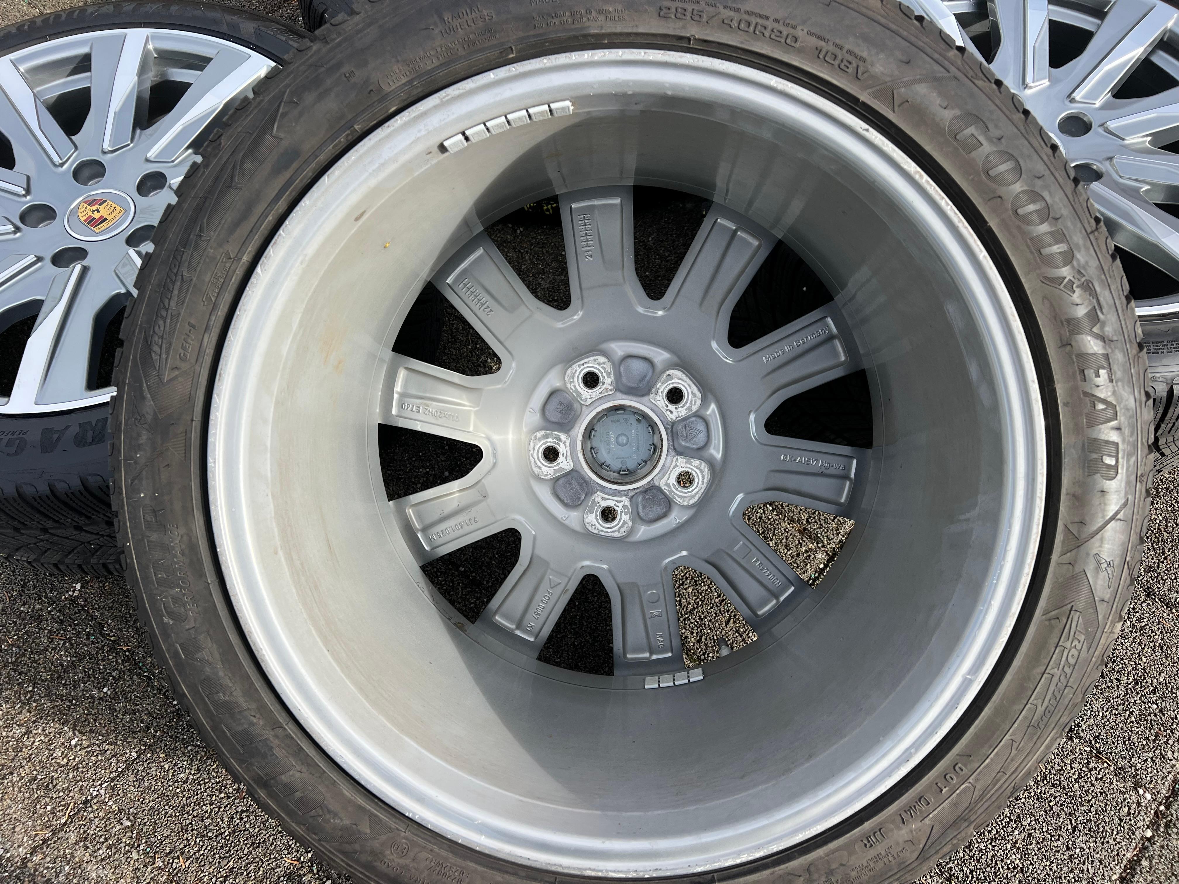 4 ORIGINAL 20" ALU WINTERRÄDER PORSCHE TAYCAN TEQUIPMENT RDKS FREIHAUS