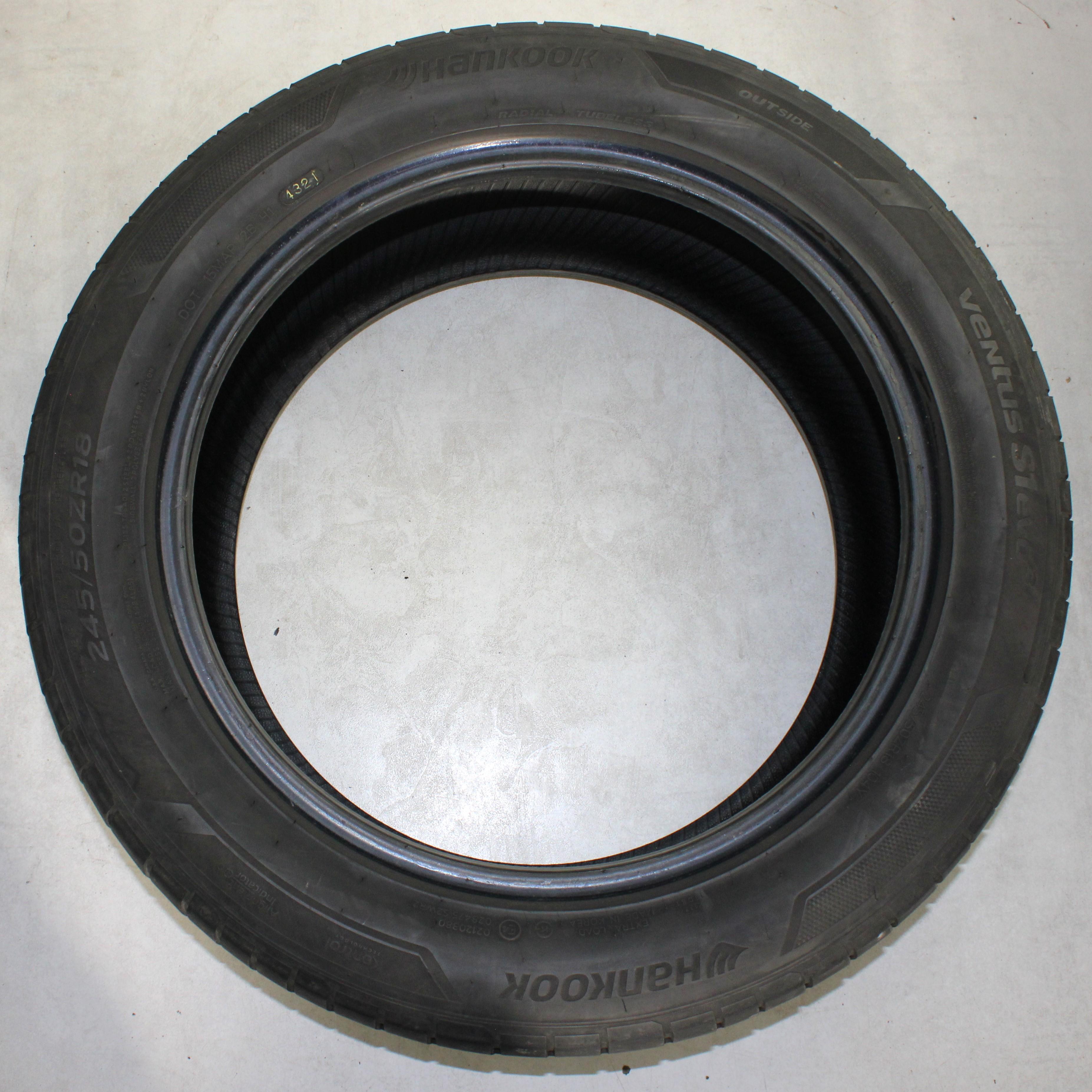 4 x 245/50R18 104Y Sommerreifen Hankook Ventus S1 Evo 3 4-4,5mm 2021