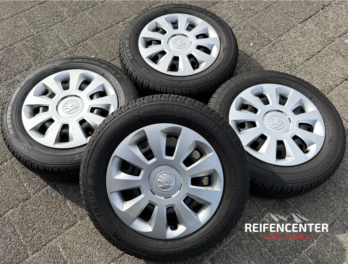 4 Winterräder VW UP UP! SEAT MII Skoda Citigo 165/70R14 81T Semperit 1S0601027