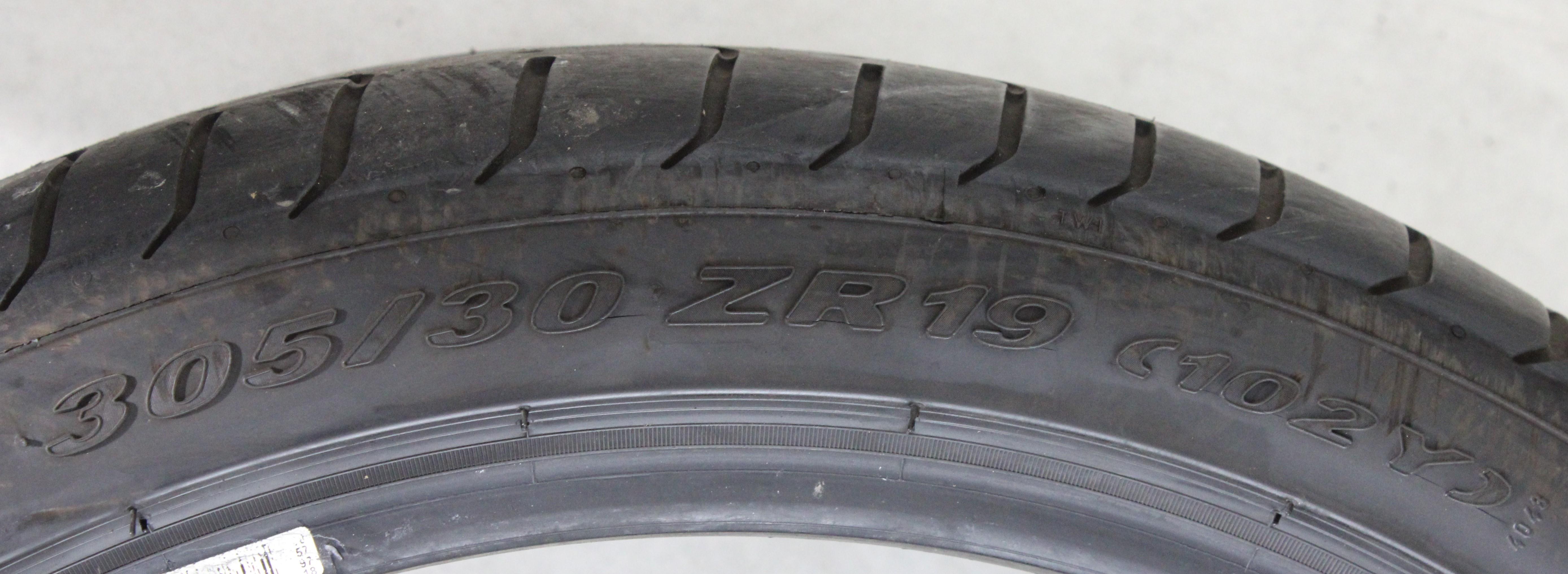 1 x 305/30R19 102Y Sommerreifen Pirelli Pzero N2 5,5-6mm 2018