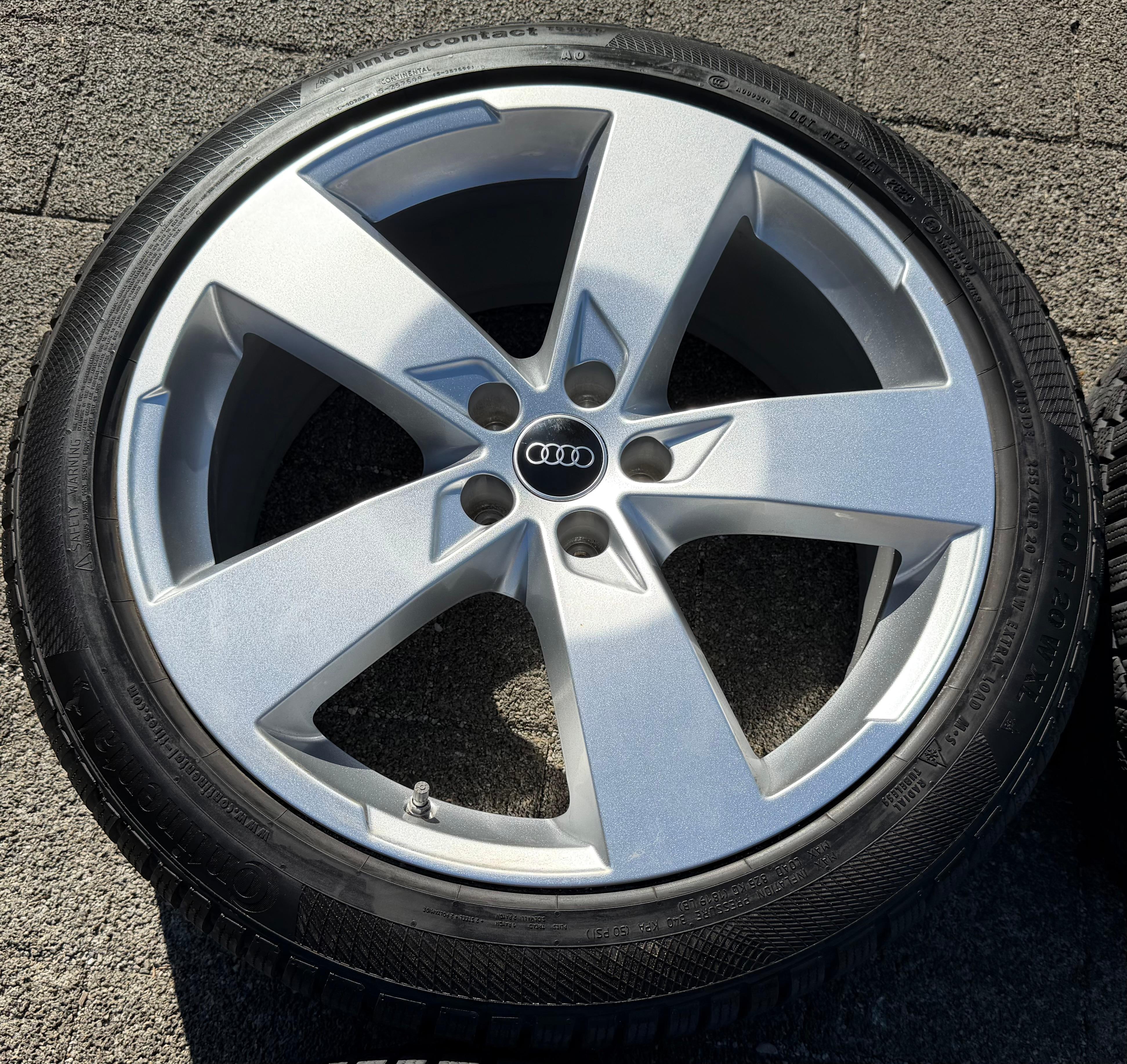 4 Original 20" Alu Winterräder Audi A6 S6 C8 F2 4K0601025K 2022 255/40R20 101W Continental
