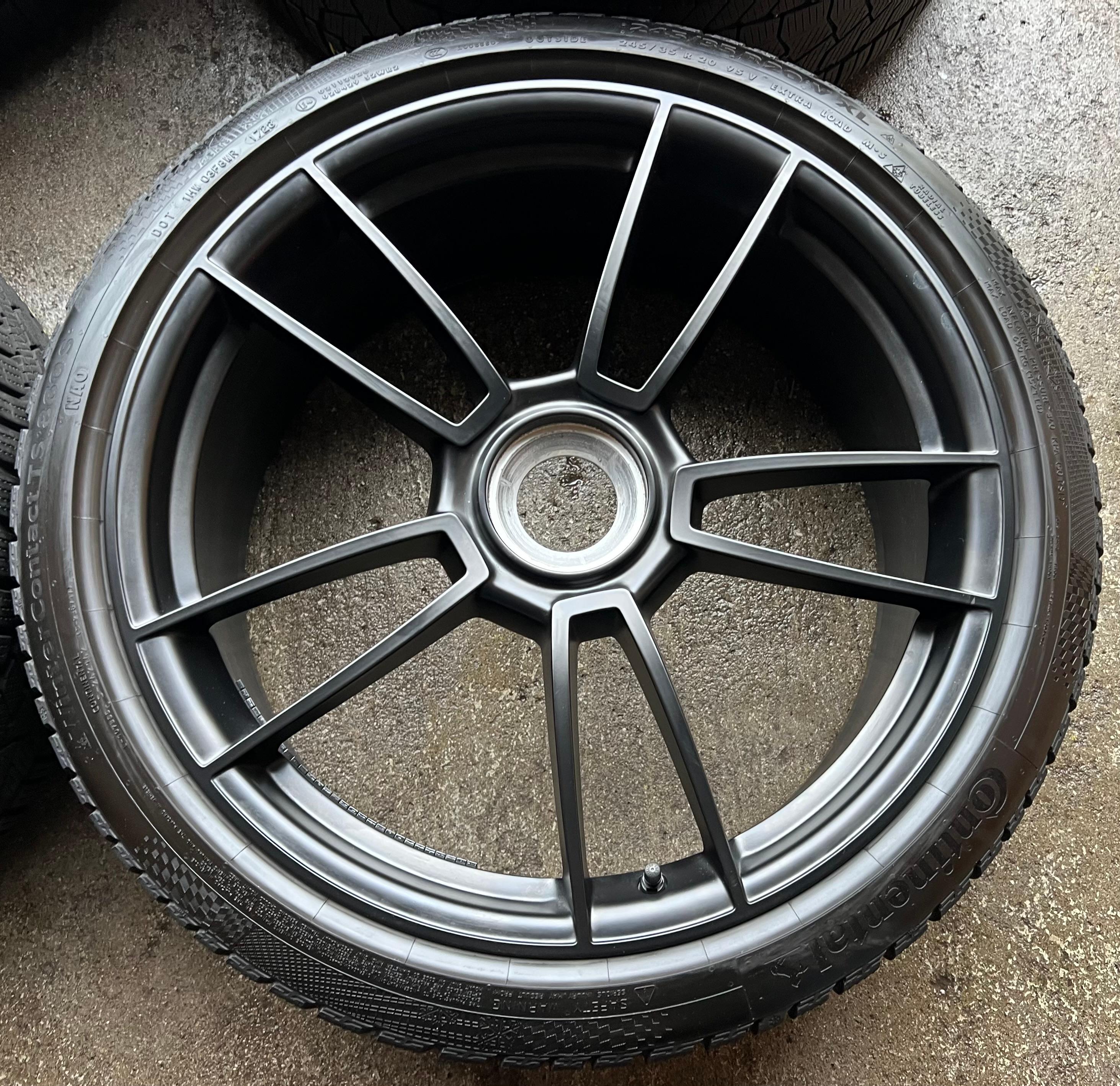 4 ORIGINAL 20" 21" ALU WINTERRÄDER PORSCHE 911 992 GTS ZENTRALVERSCHLUSS CENTERLOCK