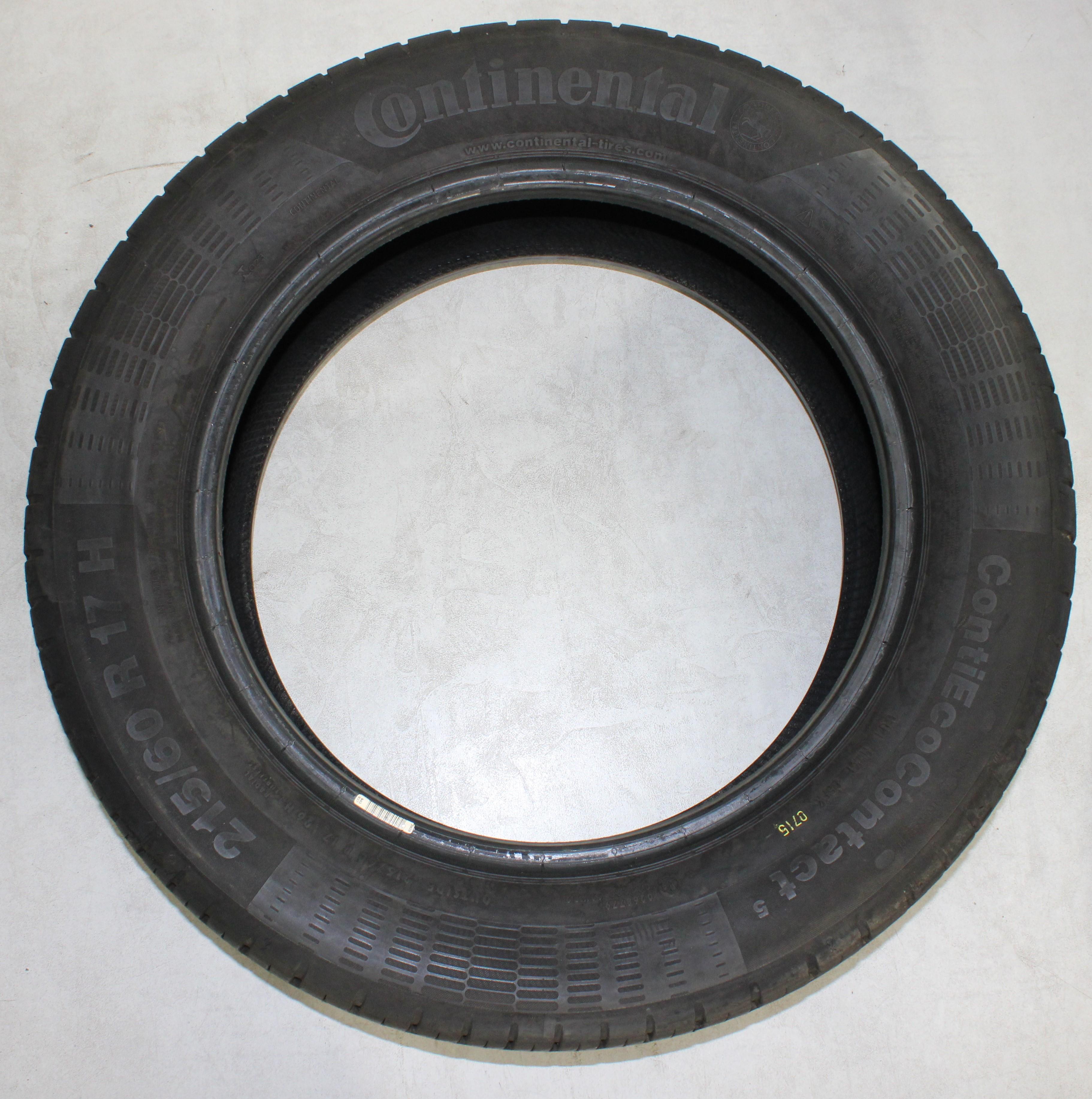 2 x 215/60R17 96H Sommerreifen Continental Eco Contact 5 6,5-7mm 2015