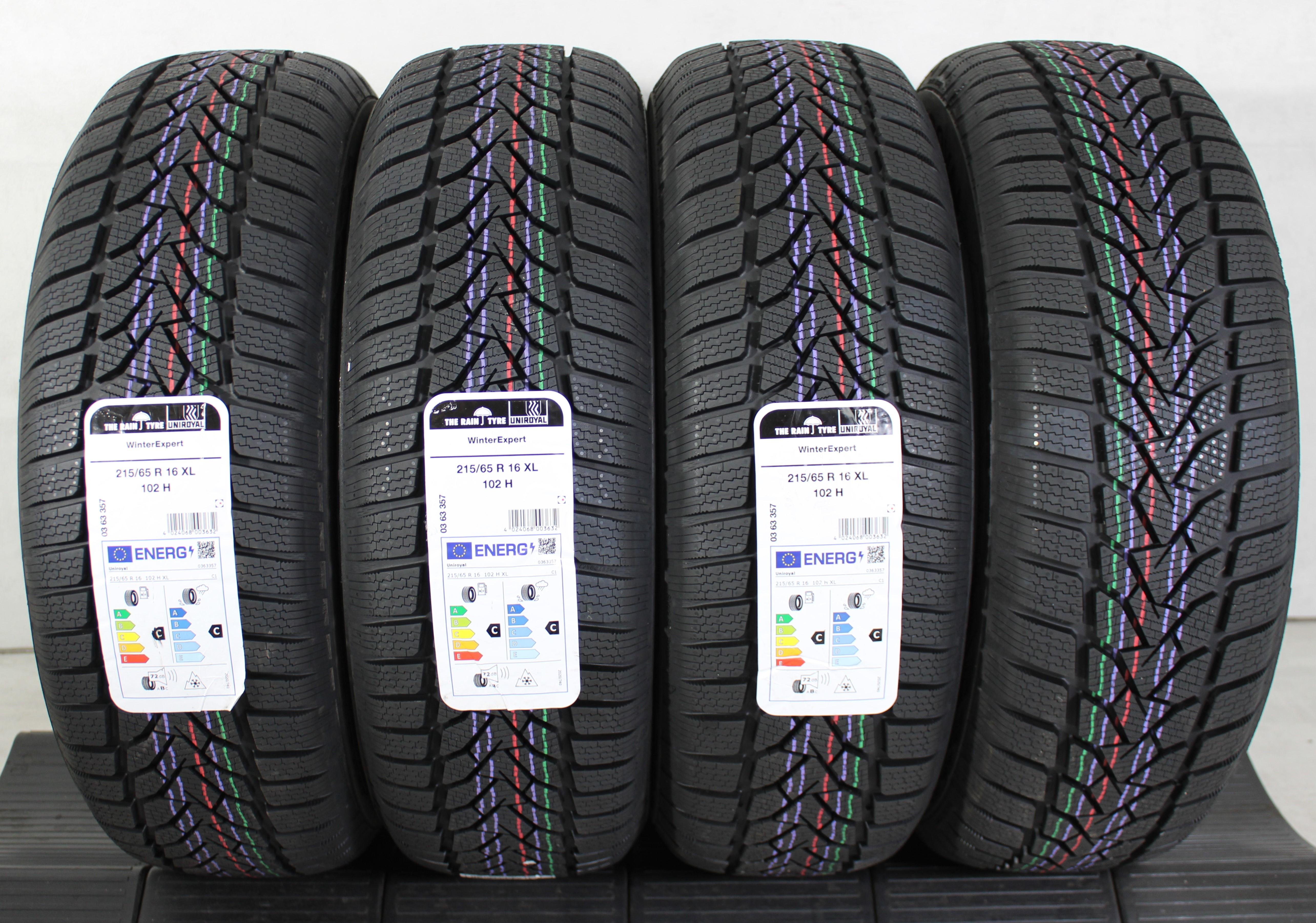 4 x 215/65R16 102H Pneumatici invernali Uniroyal Winter Expert 2024 XL NUOVI