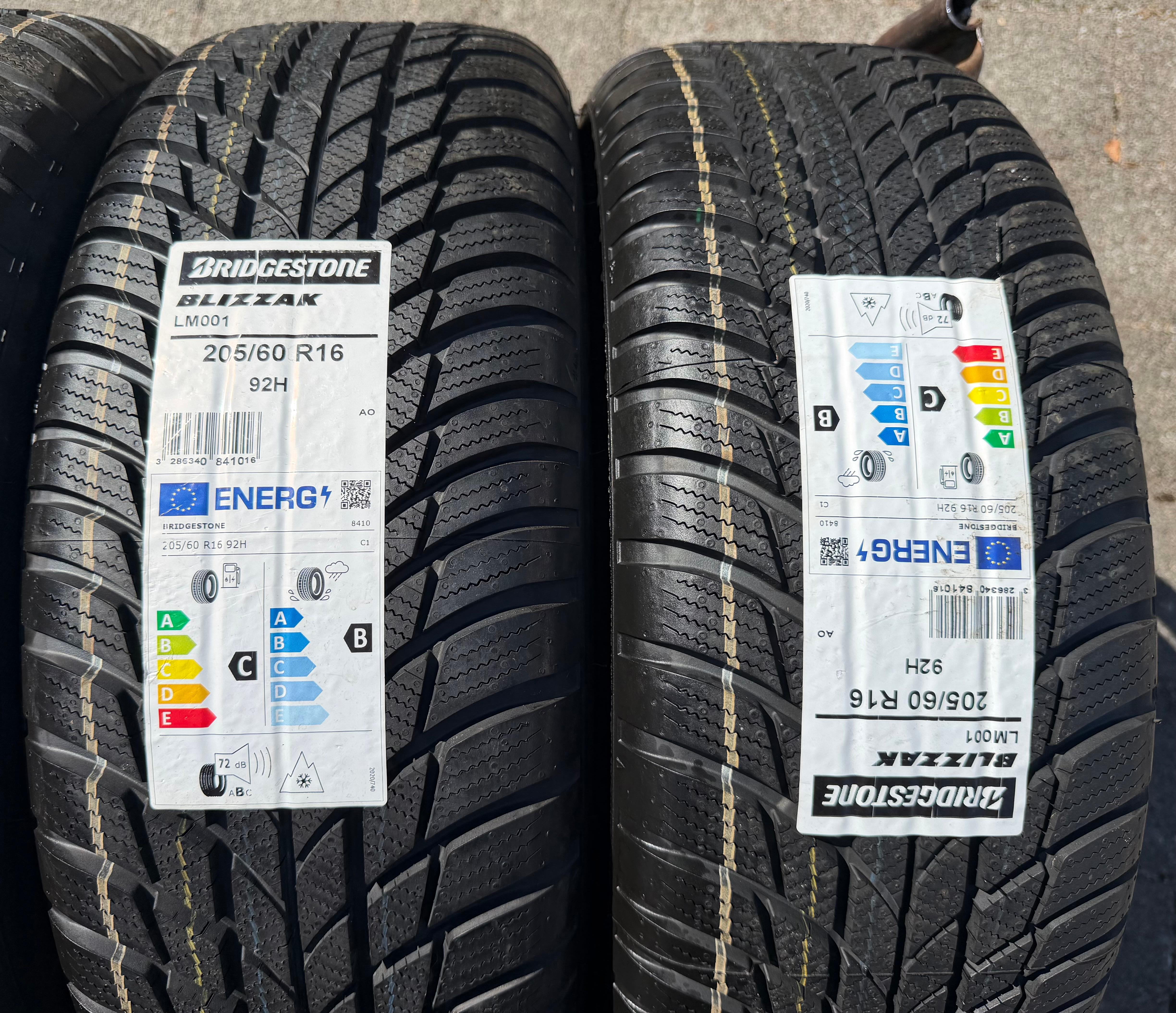 4 Winterräder Audi Q2 GA VW T-Roc 205/60R16 92H Bridgestone 5Q0601027AM NEU