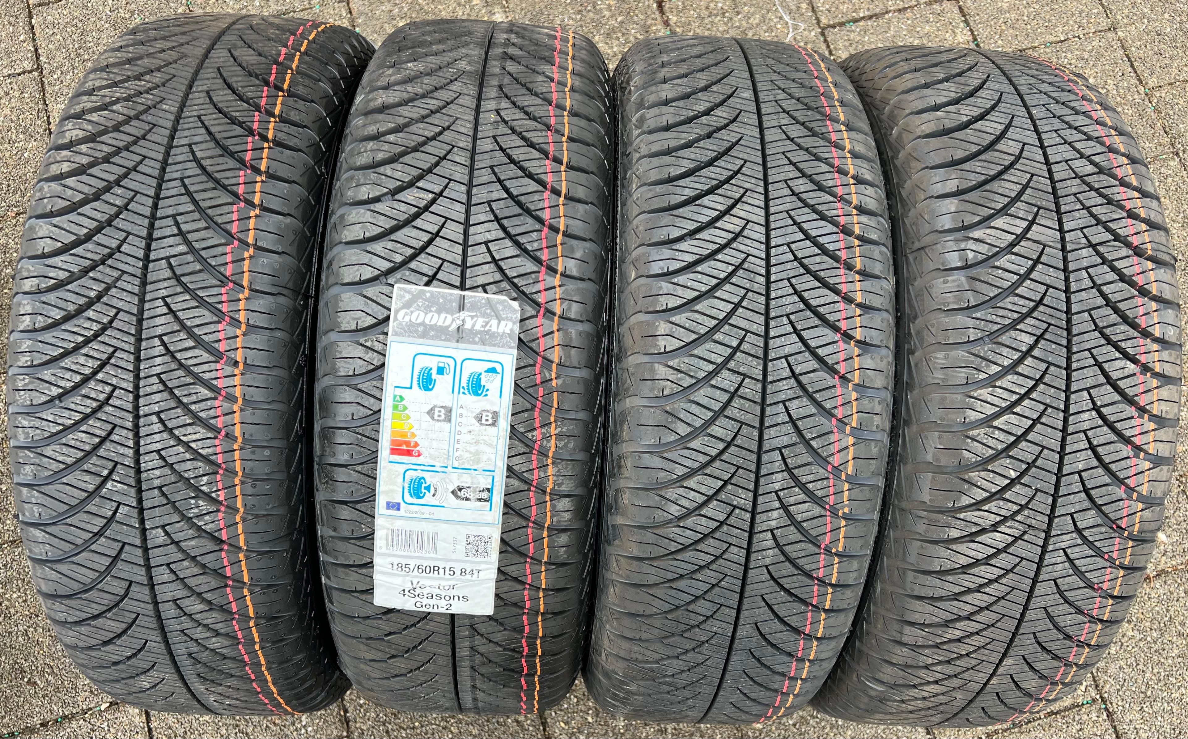 4 x 185/60R15 84T Ganzjahresreifen Goodyear Vector 4 Seasons GEN-2 NEU 2019 FREIHAUS