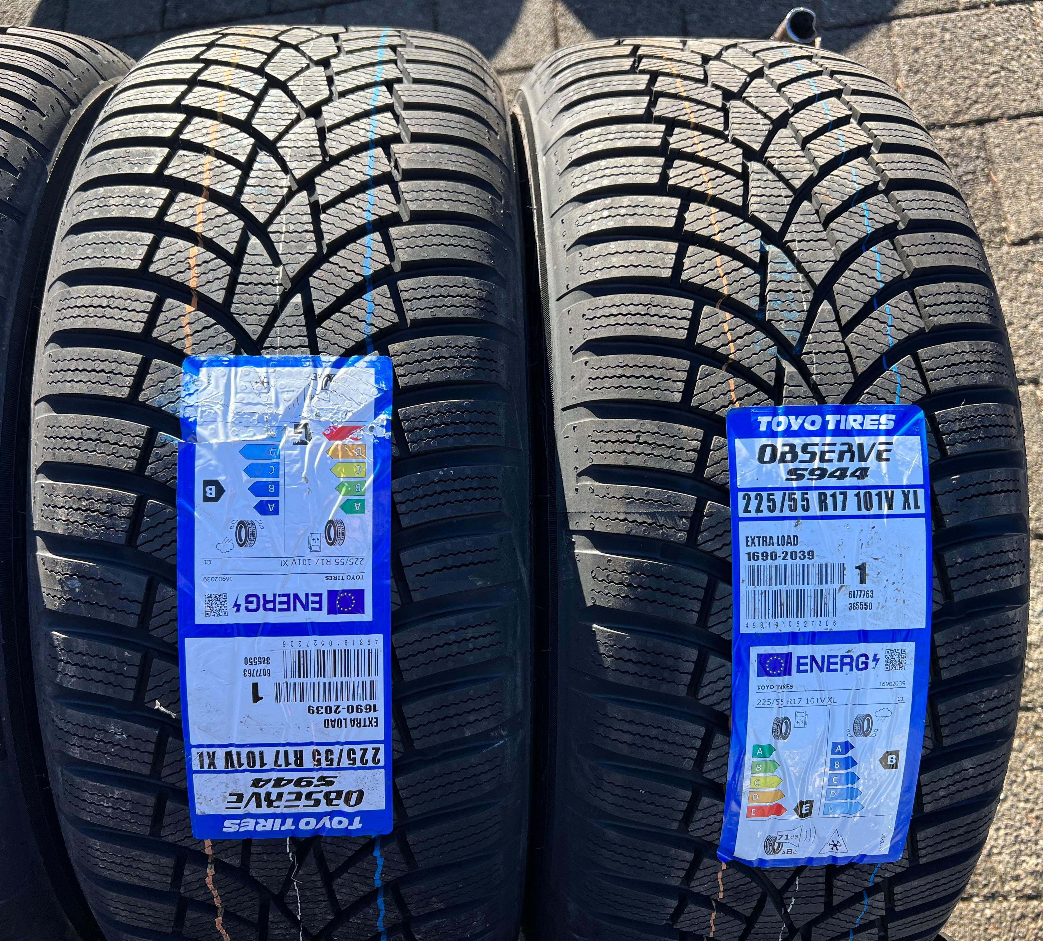 4 ALU 17" WINTERRÄDER AUDI A4 ALLROAD 8K A6 4G 225/55R17 101V TOYO 2024 NEU FREIHAUS