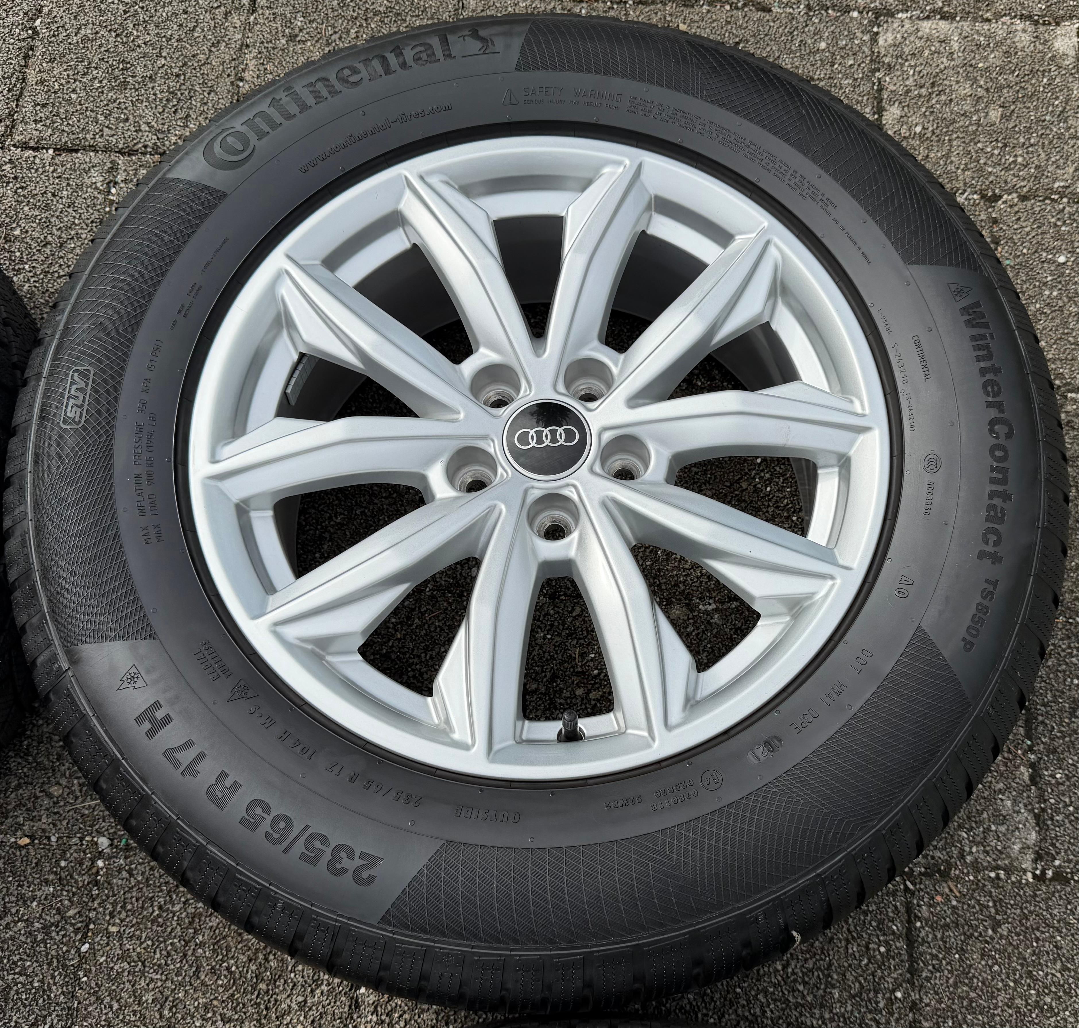 4 Original 17" Alu Winterräder Audi Q5 FY 80A601025J 7x17 ET34 235/65R17 104H TOP