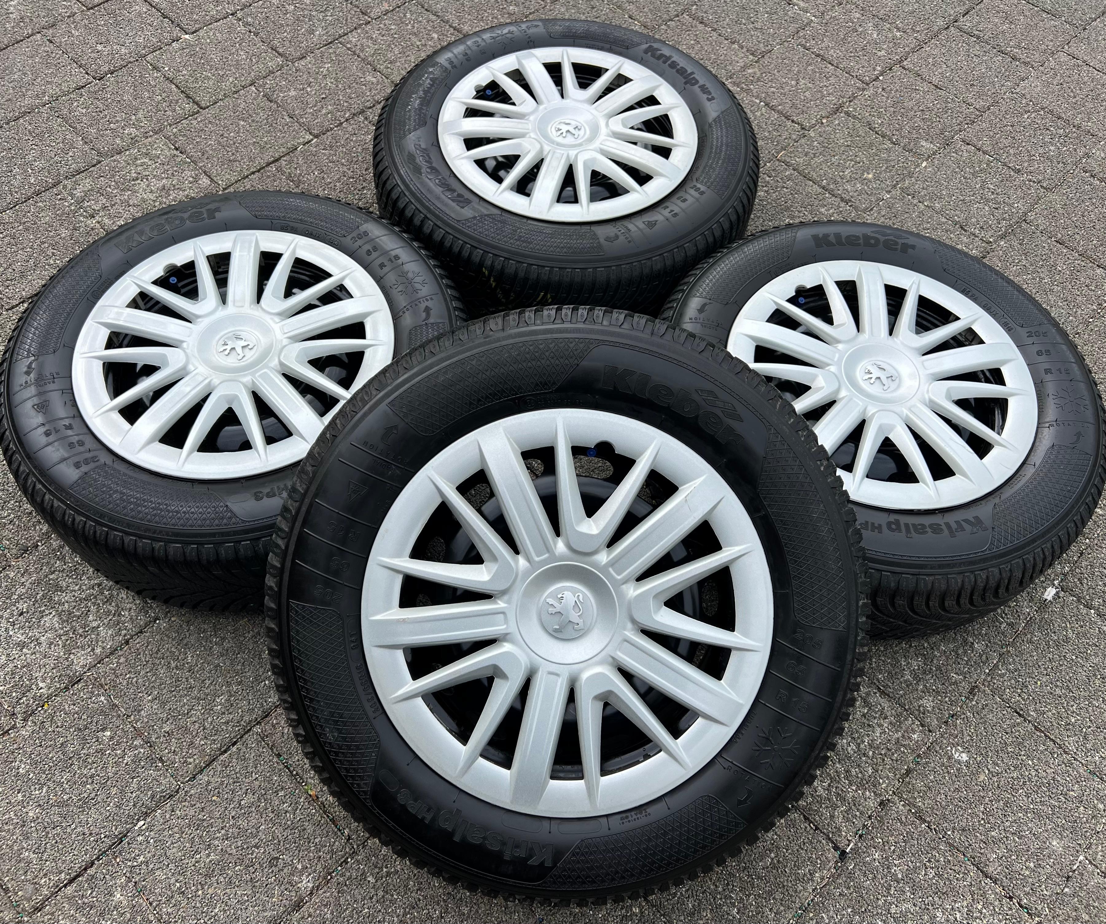 4 WINTERRÄDER CITROEN BERLINGO 7**** PEUGEOT PARTNER 205/65R15 94T KLEBER