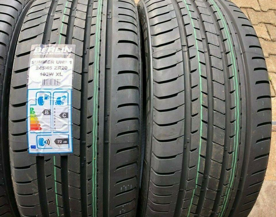 4 X 245/45R20 103W BERLIN TIRE SUMMER UHP1 SOMMERREIFEN NEU