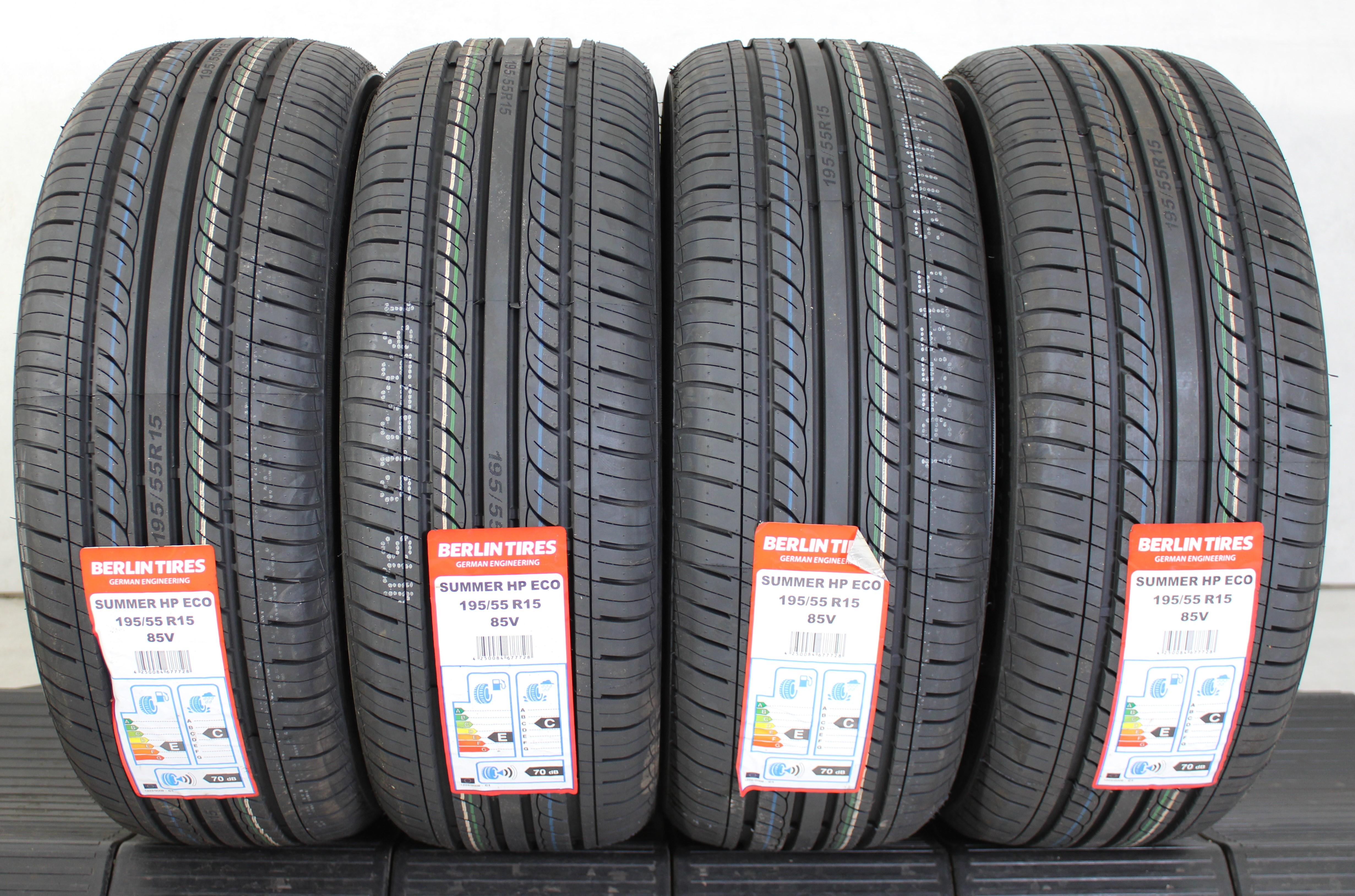 4 x 195/55R15 85V neumáticos de verano Berlin Tires Summer HP Eco 2020 NUEVO