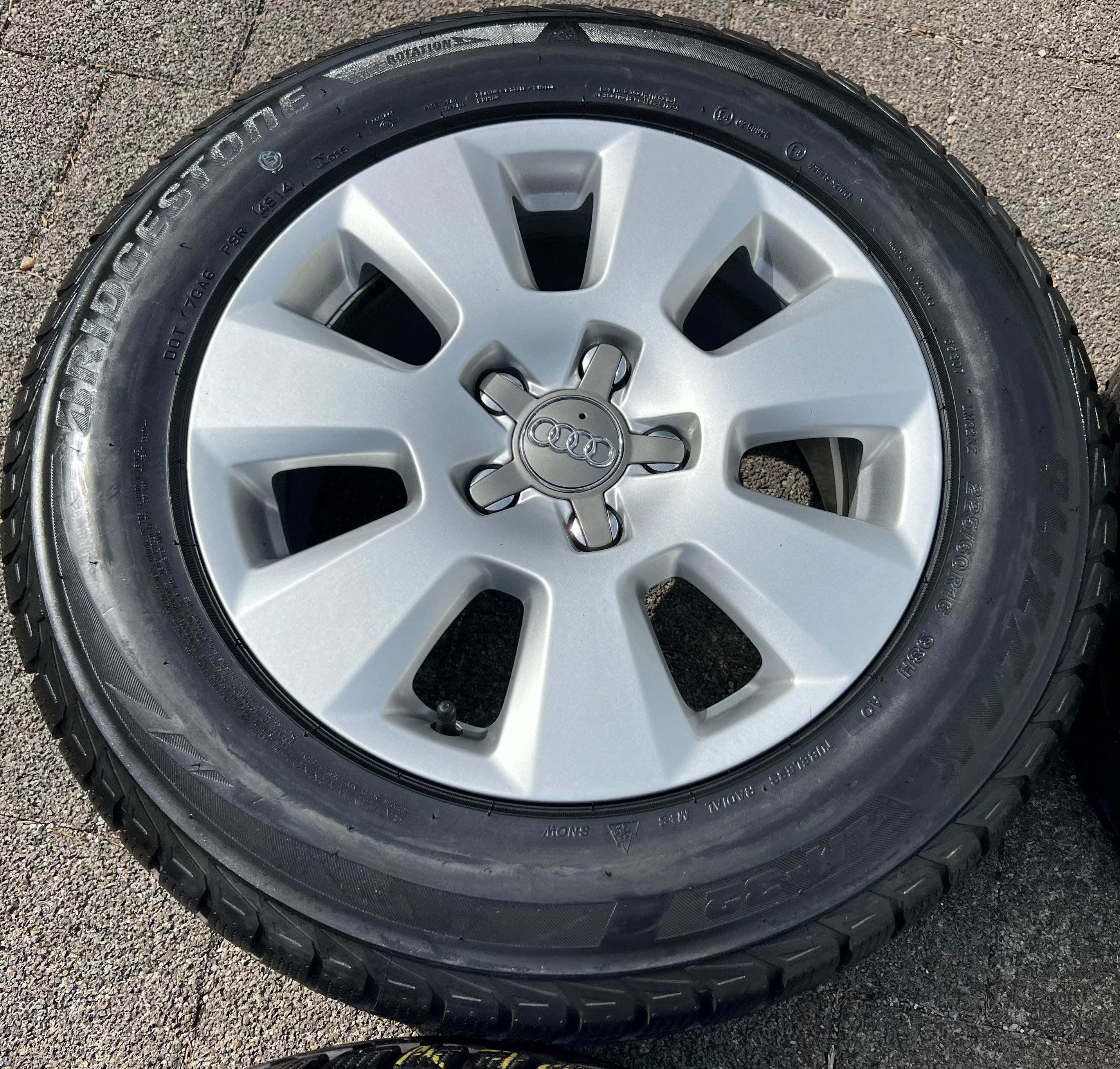 4 ORIGINAL 16" ALU WINTERRÄDER AUDI A6 4G 4G1 225/60R16 98H 7,5-8MM FREIHAUS