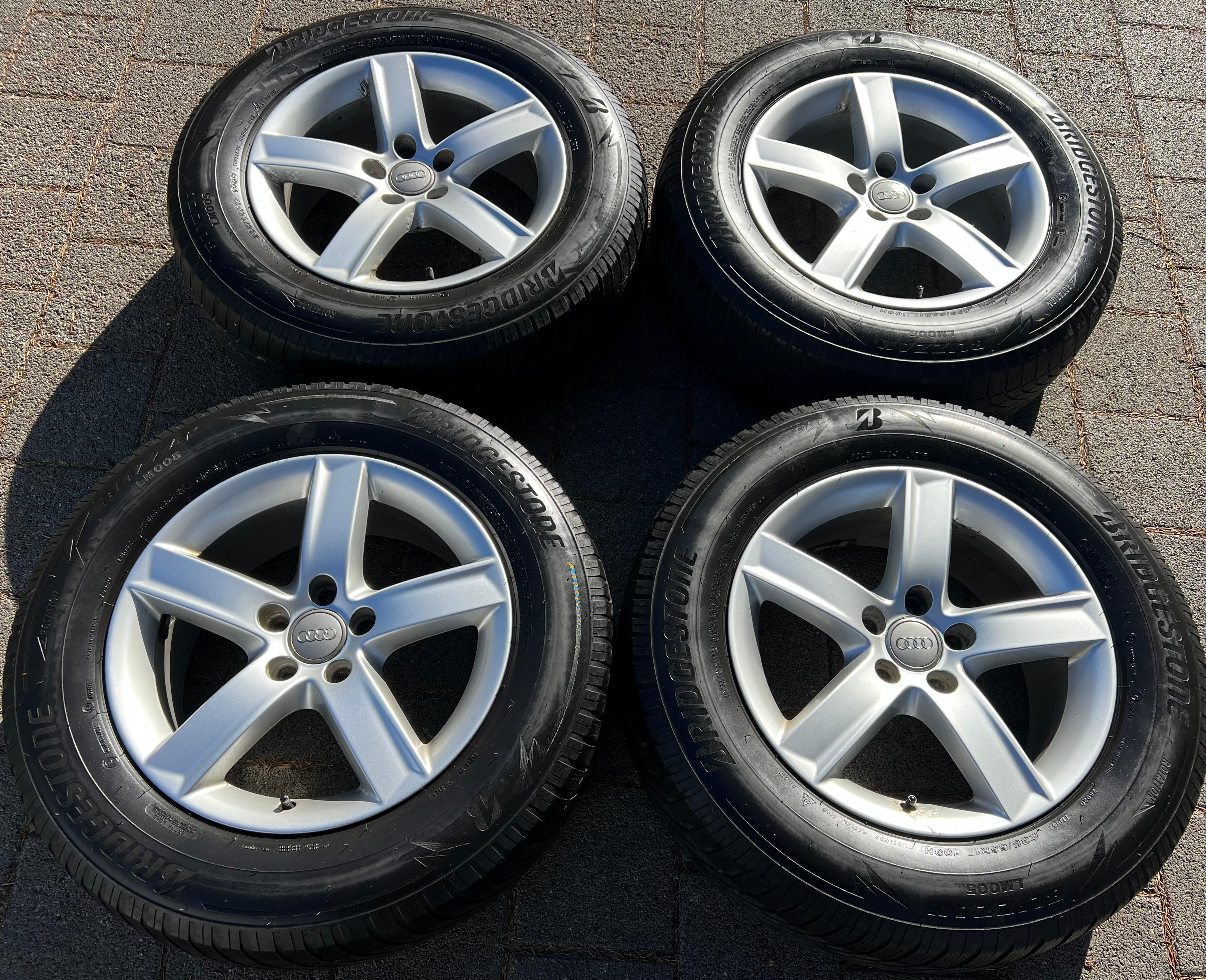 4 ORIGINAL 17" ALUFELGEN AUDI Q5 8R 8R0071497 FELGEN 7x17 ET37  TOP