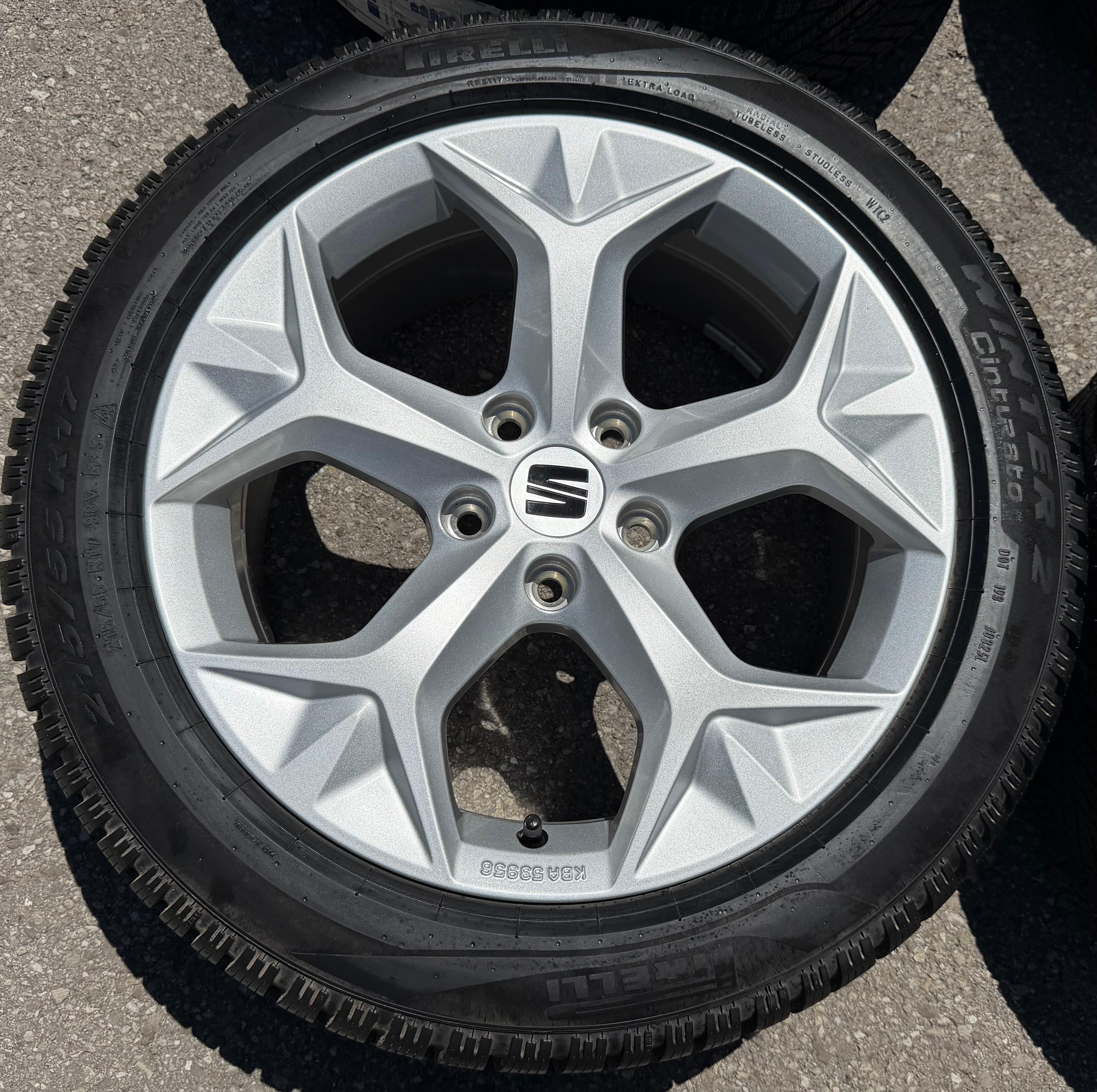 4 llantas de aluminio originales de invierno de 17" para SEAT Ateca Cupra 575071497H 215/55R17 98V, nuevas