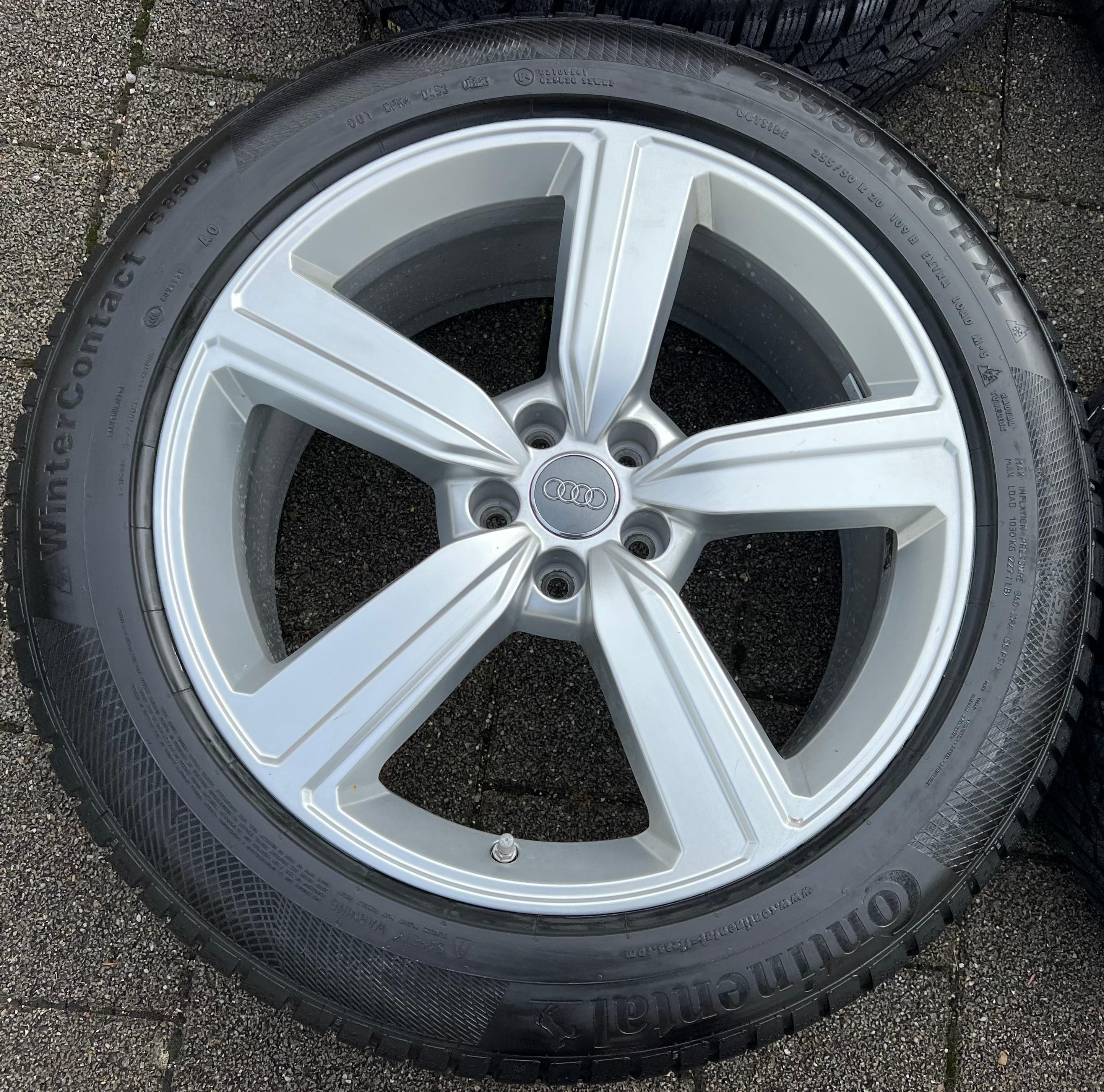 4 ORIGINELE 20" ALUMINIUM WINTERWIELEN AUDI Q8 E-TRON 4KE601025S 255/50R20 109H 2023