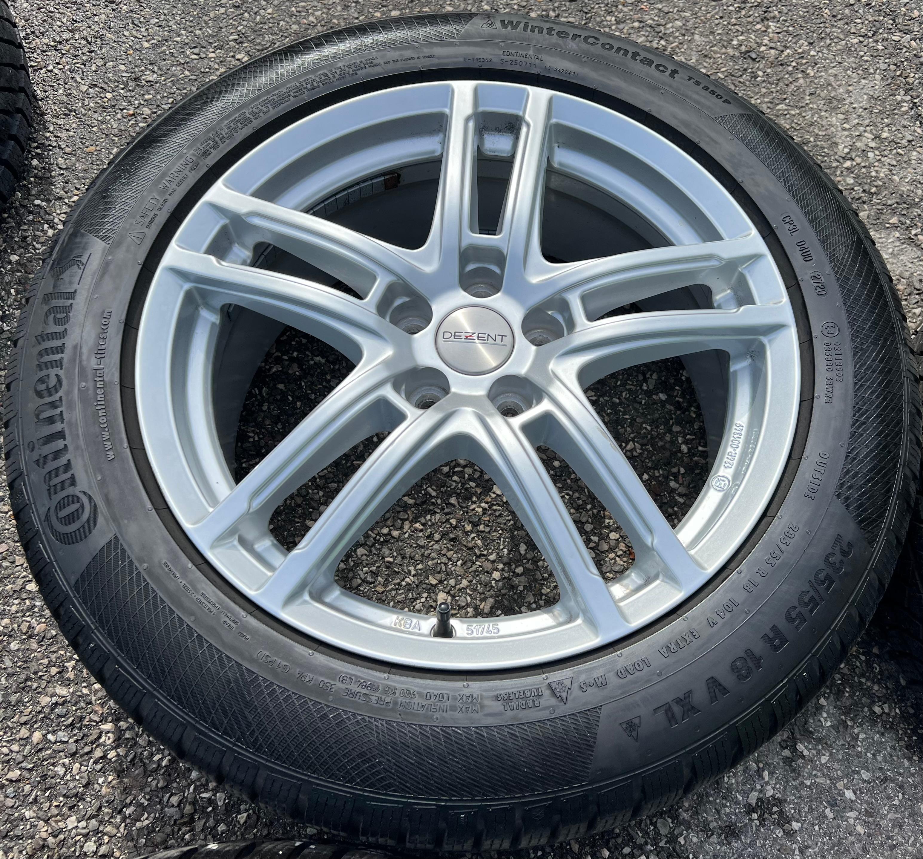 4 Alu 18" Winterräder Volvo S90 II V90 XC40 C40 X 235/55R18 104V Continental