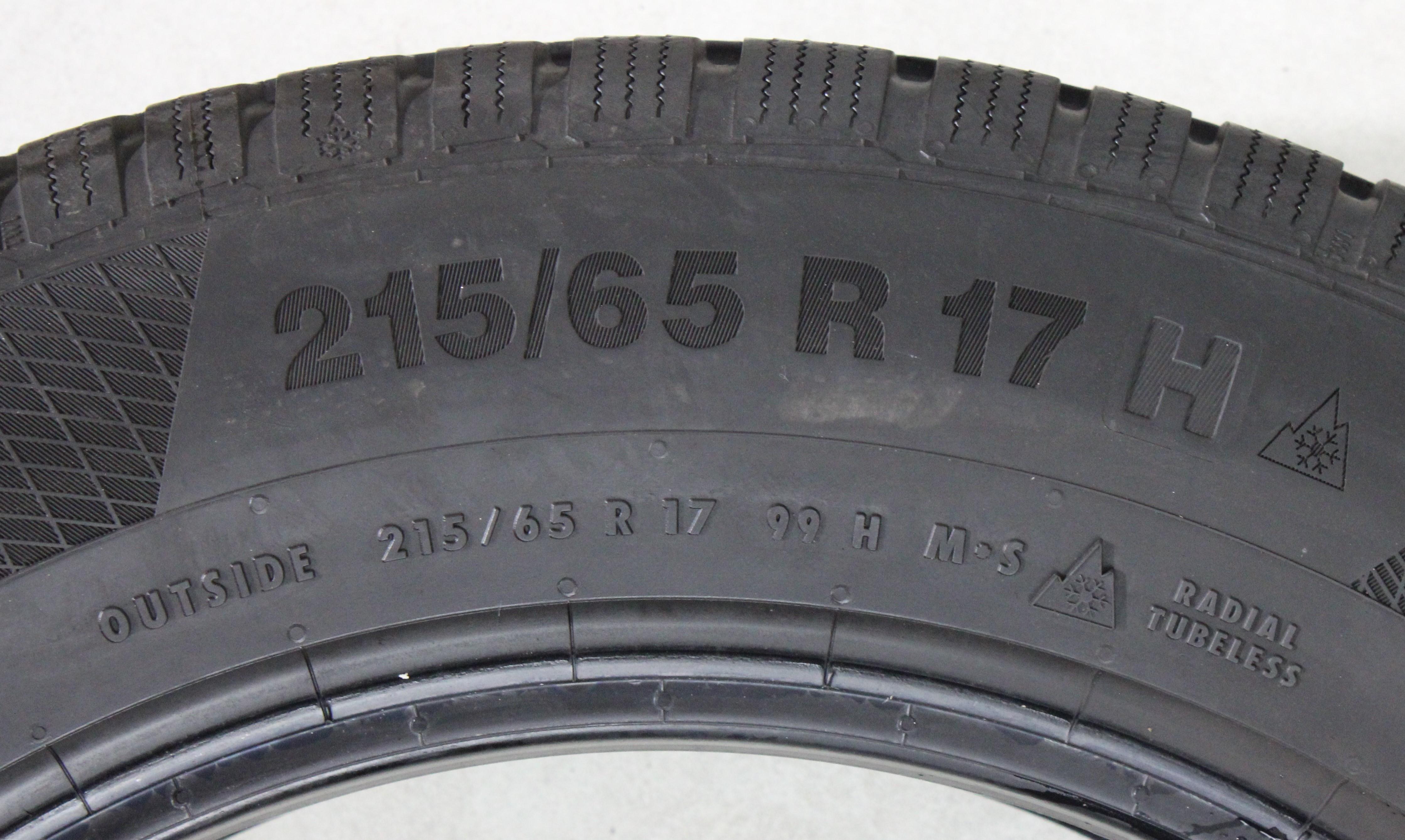 1 x 215/65R17 99H Winterreifen Continental Winter Contact TS850P AO 5-5,5mm 2021