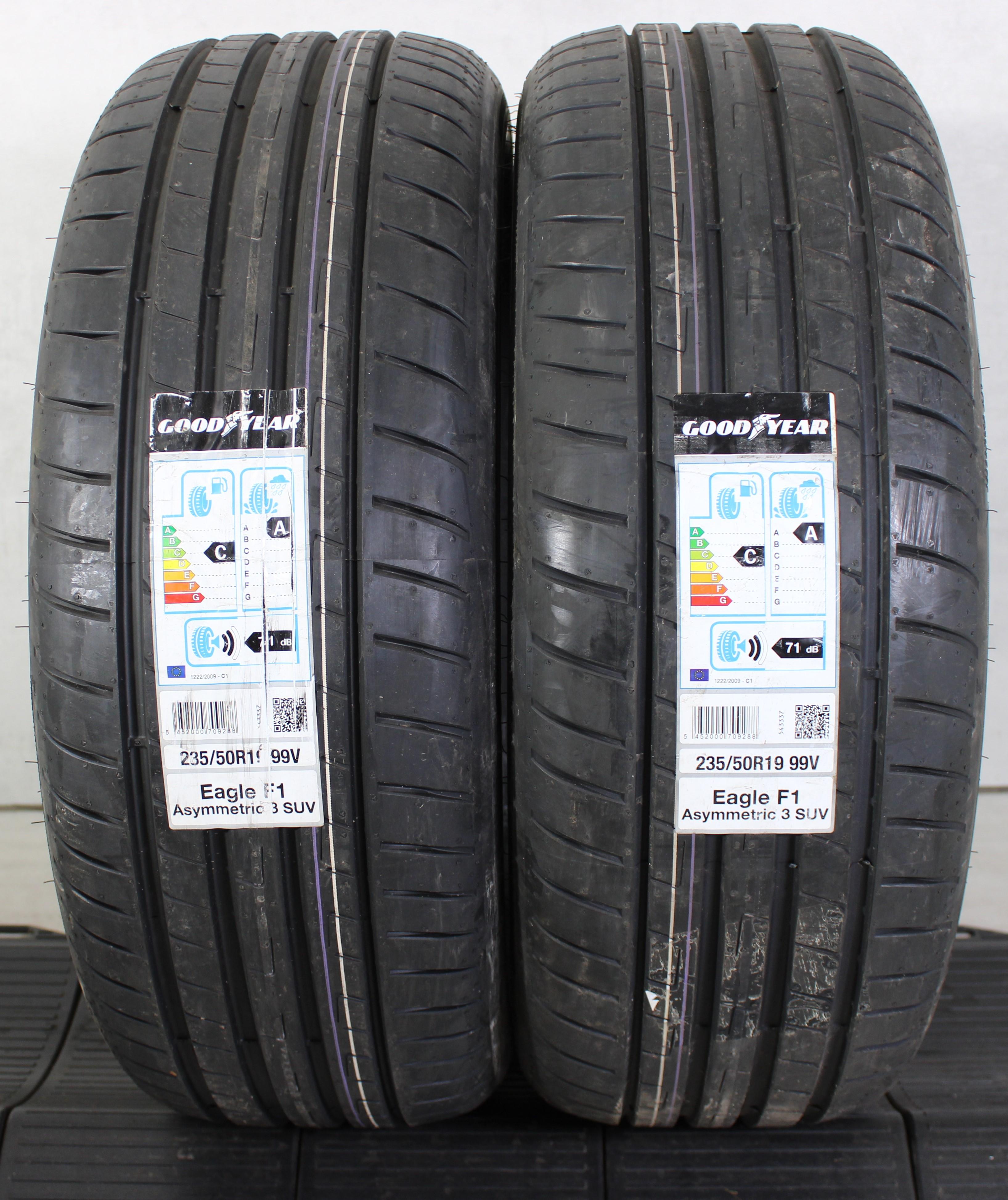 2 x 235/50R19 99V pneus été Goodyear Eagle F1 Asymmetric 3 AO 2019/2020