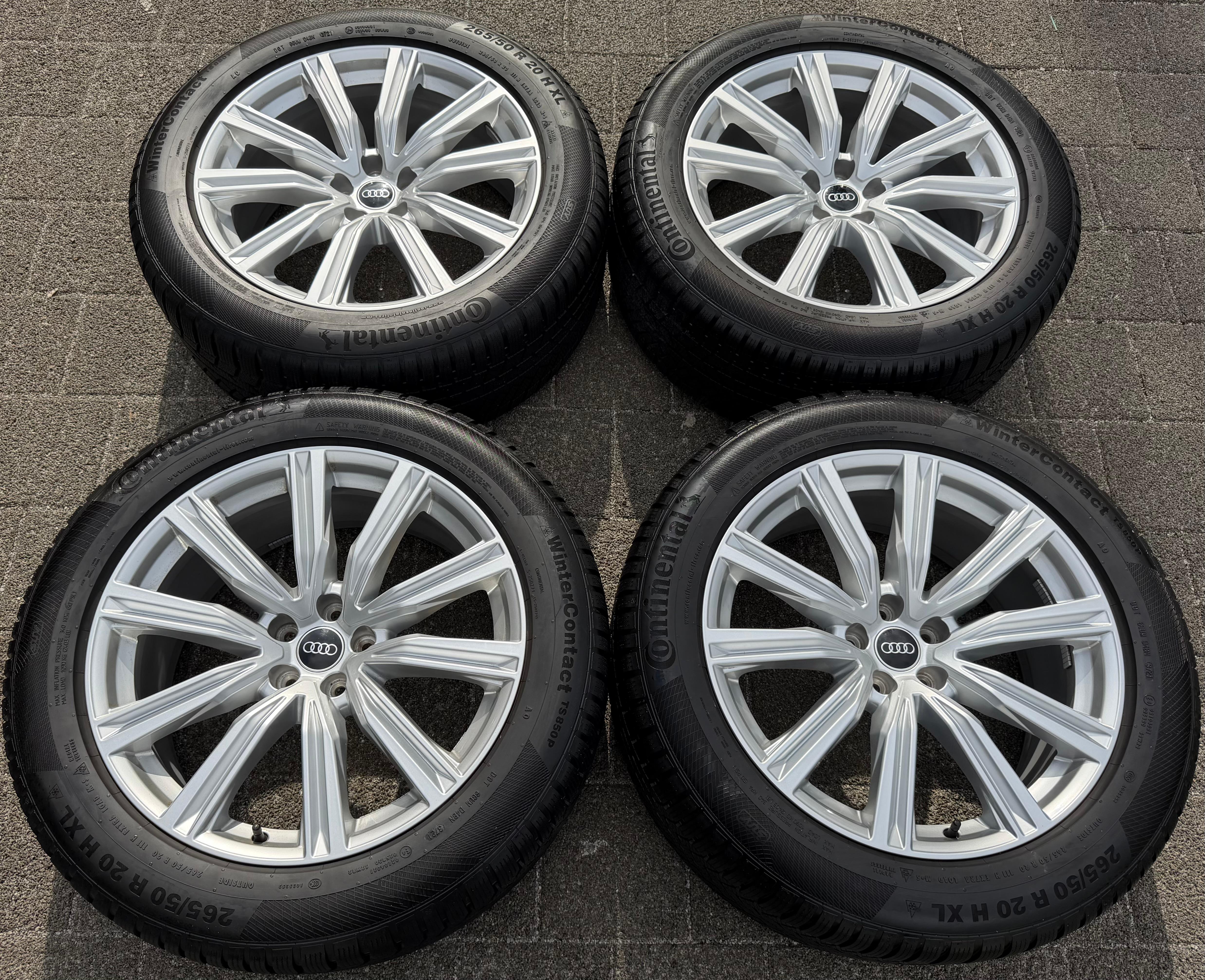 4 Original 20" Alu Winterräder Audi Q8 SQ8 4M8601025T 265/50R20 111H Continental