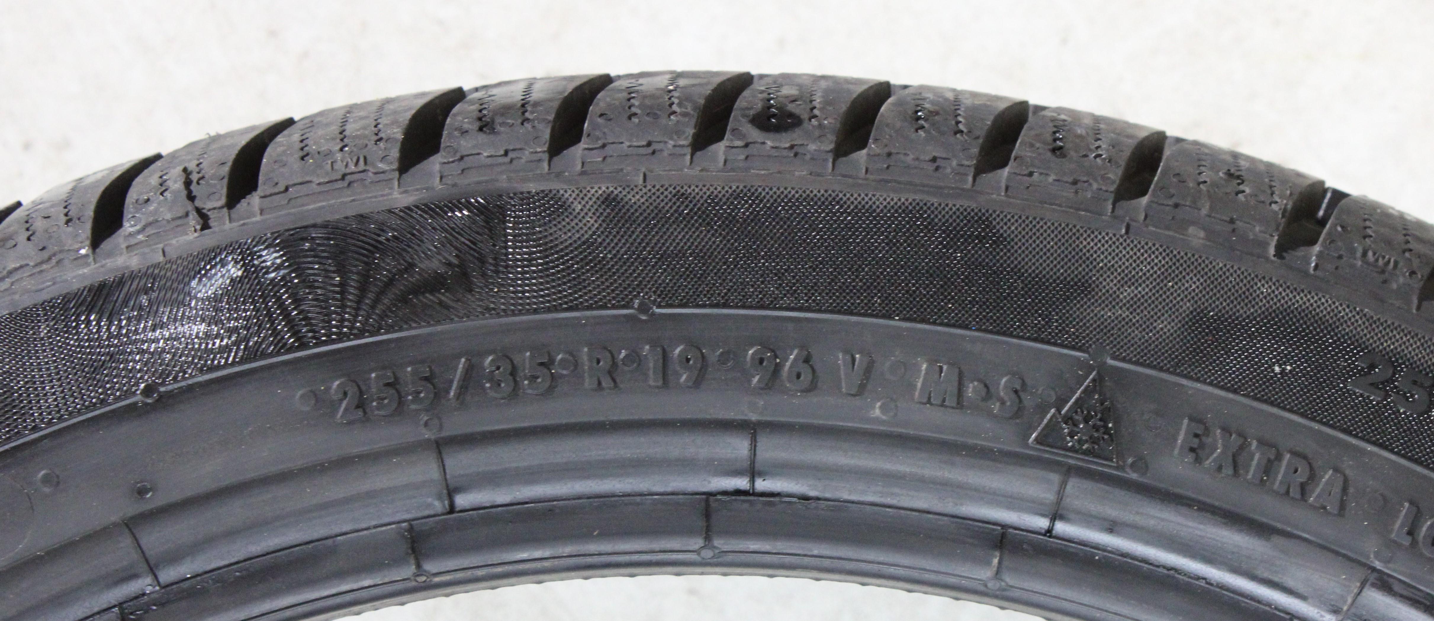 2 x 255/35R19 96V Winterreifen Continental Winter Contact TS830P AO 1x7-7,5mm/1x8mm 2020/2024 XL