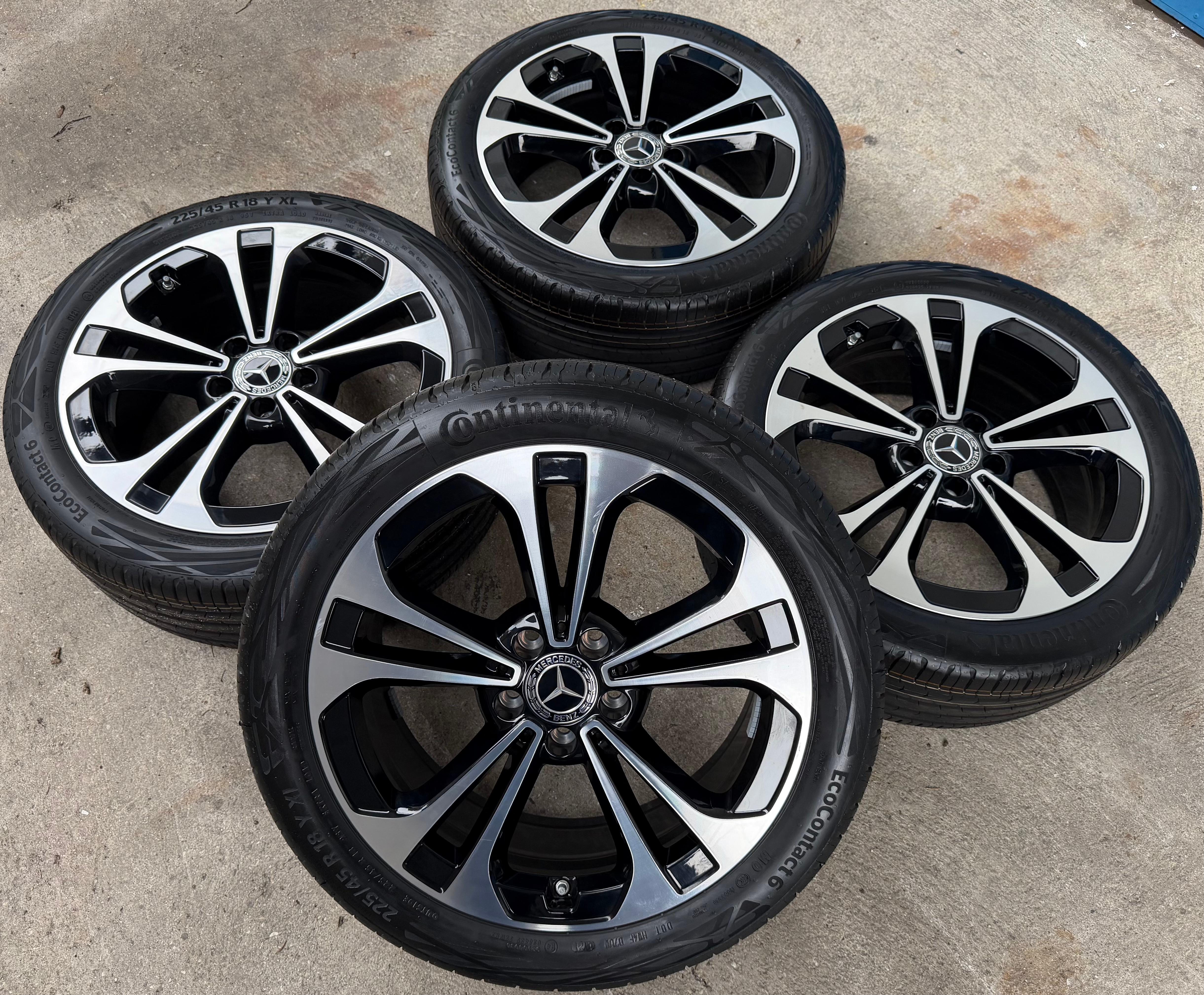 4 Original 18" Alu Sommerräder Mercedes C-Klasse W206 A2064016200 225/45R18 95Y