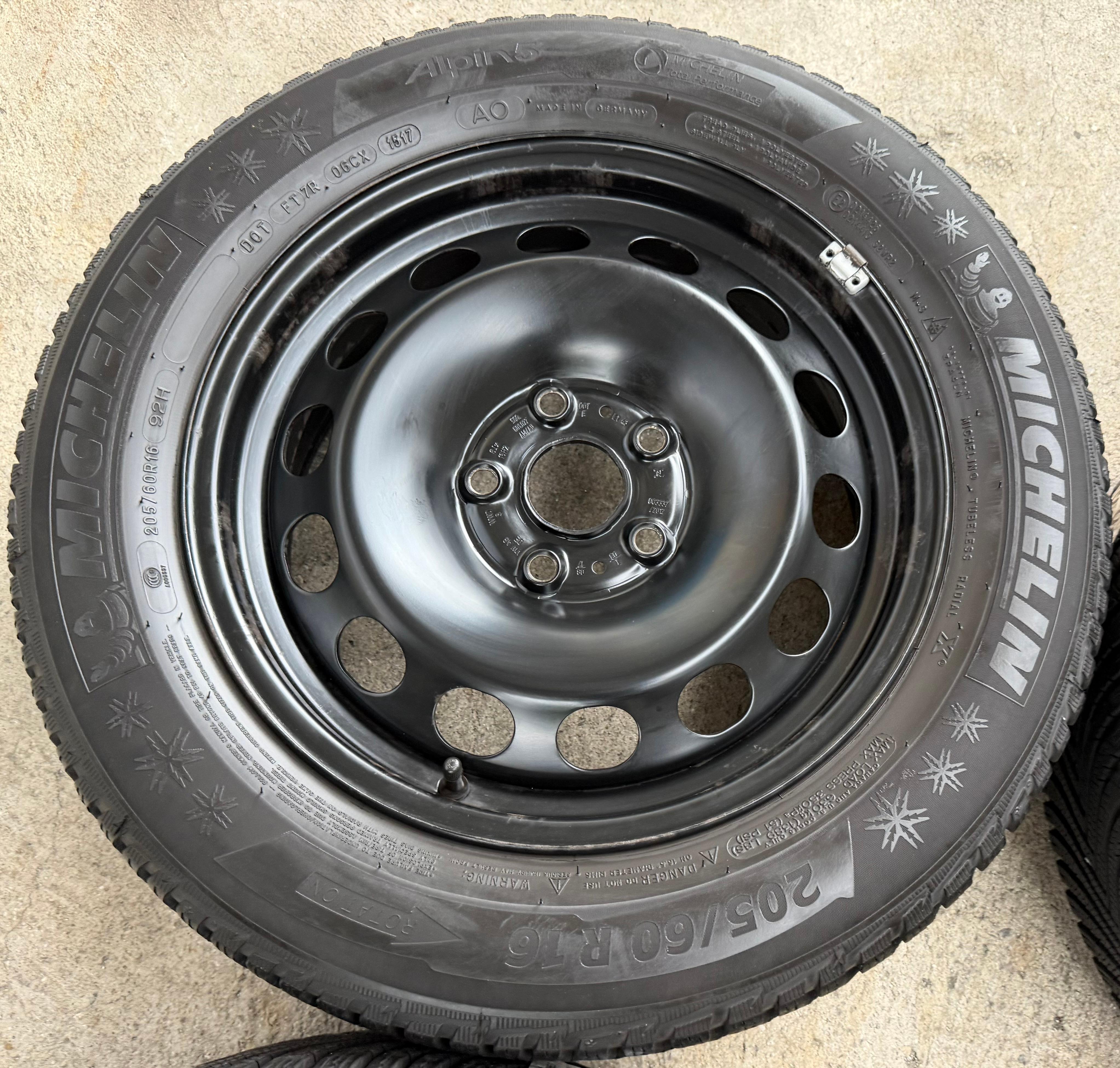 4 Winterräder Audi Q2 GA VW T-ROC A11 205/60R16 92H Michelin Alpin 5 Winterreifen