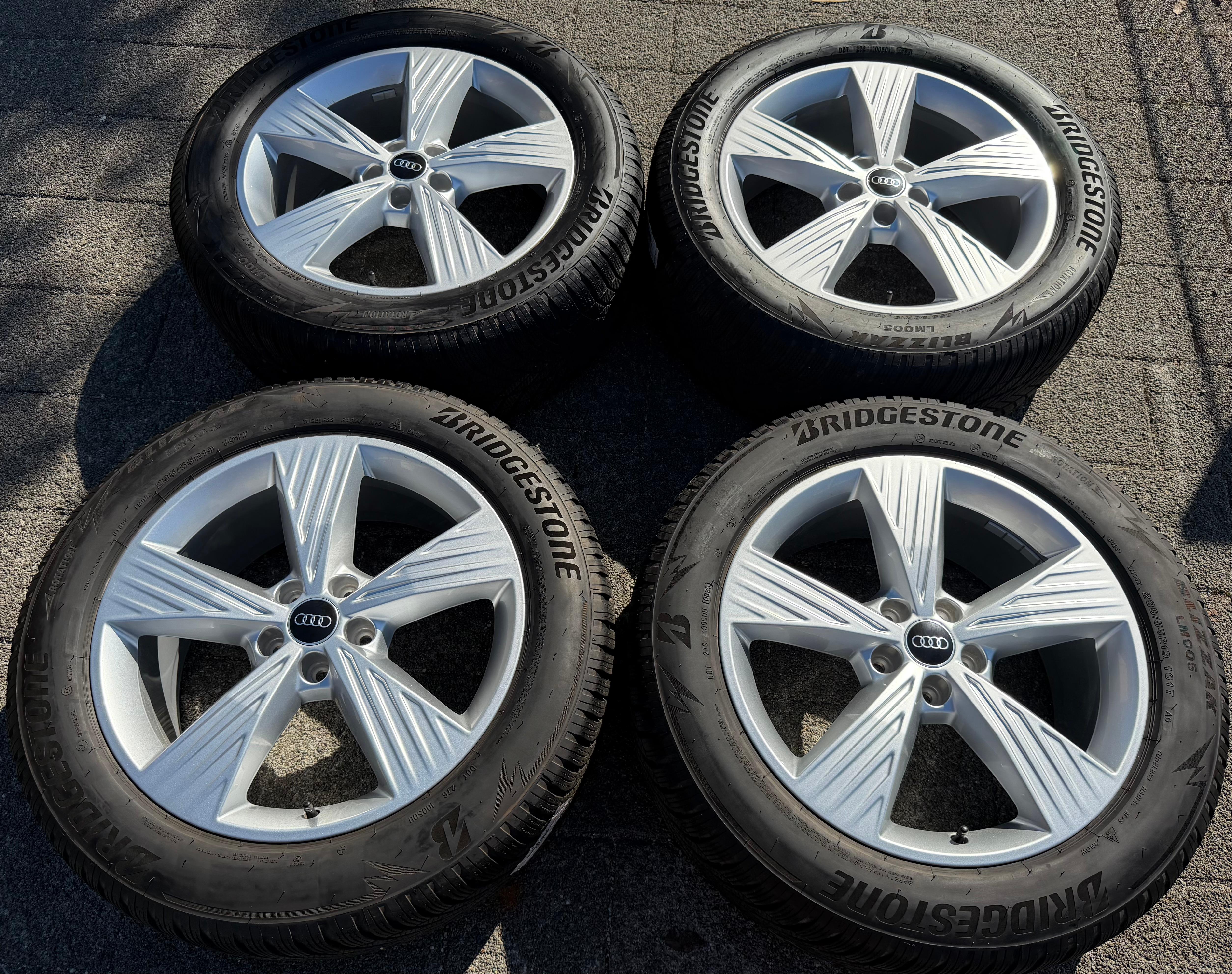 4 Original 19" Alu Winterräder Audi Q4 E-Tron Etron F4B F4N 235/55R19 101T 255/50R19 103T