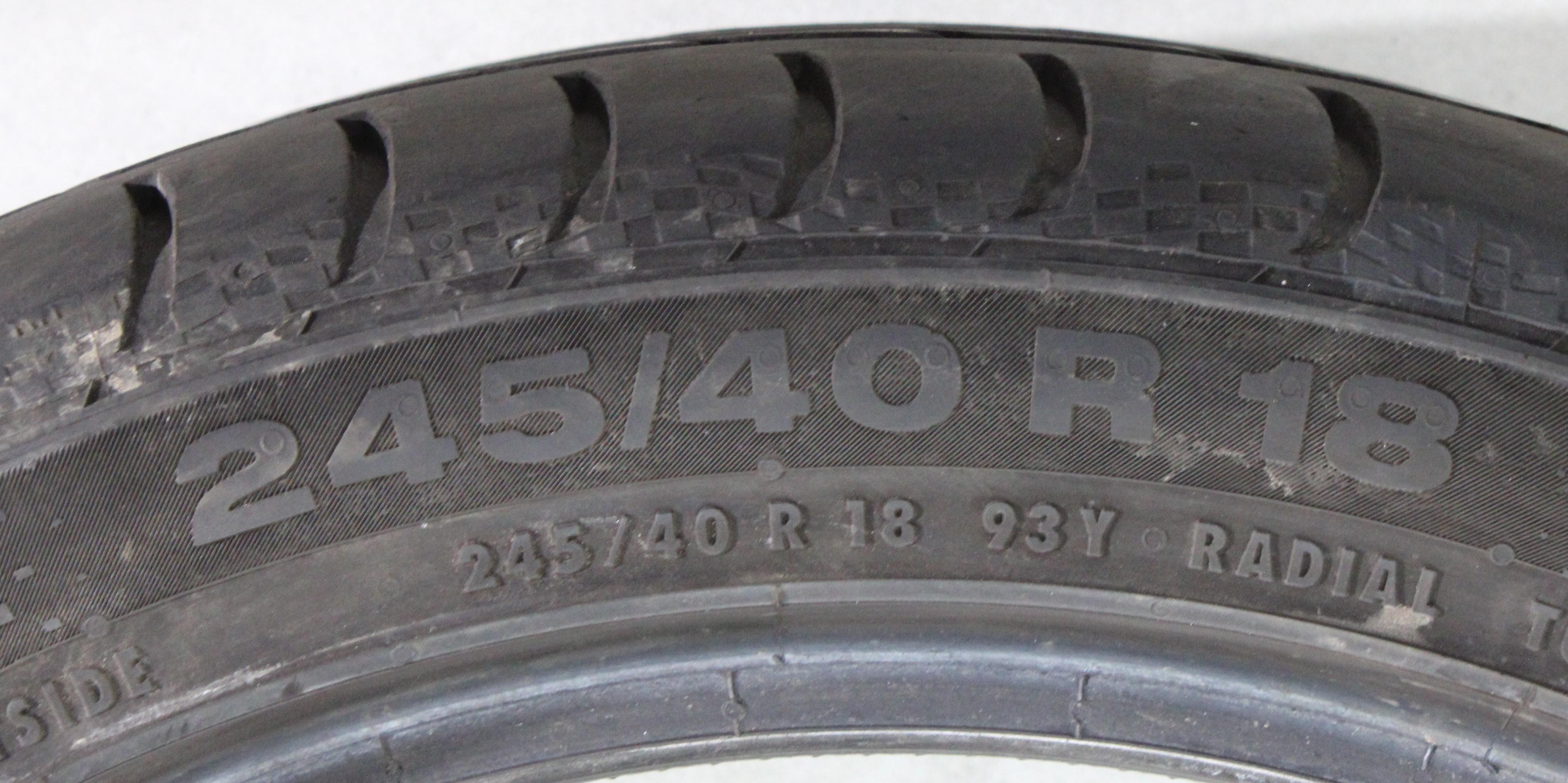 2 x 245/40R18 93Y Sommerreifen Continental Sport Contact 3 MO 5-5,5mm 2018