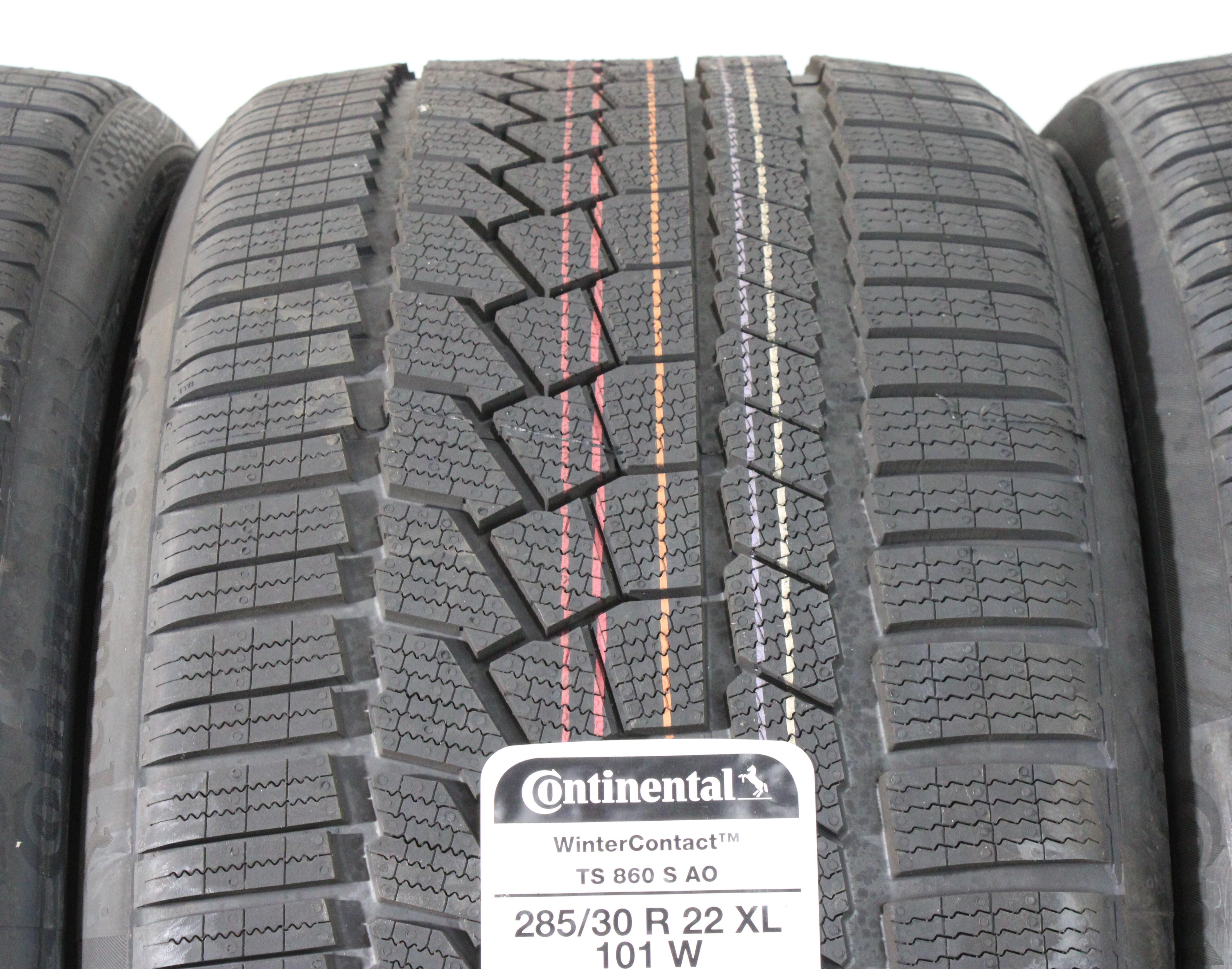 4 x 285/30R22 101W Neumáticos de invierno Continental Winter Contact TS860S AO con dibujo completo 2019 NUEVOS