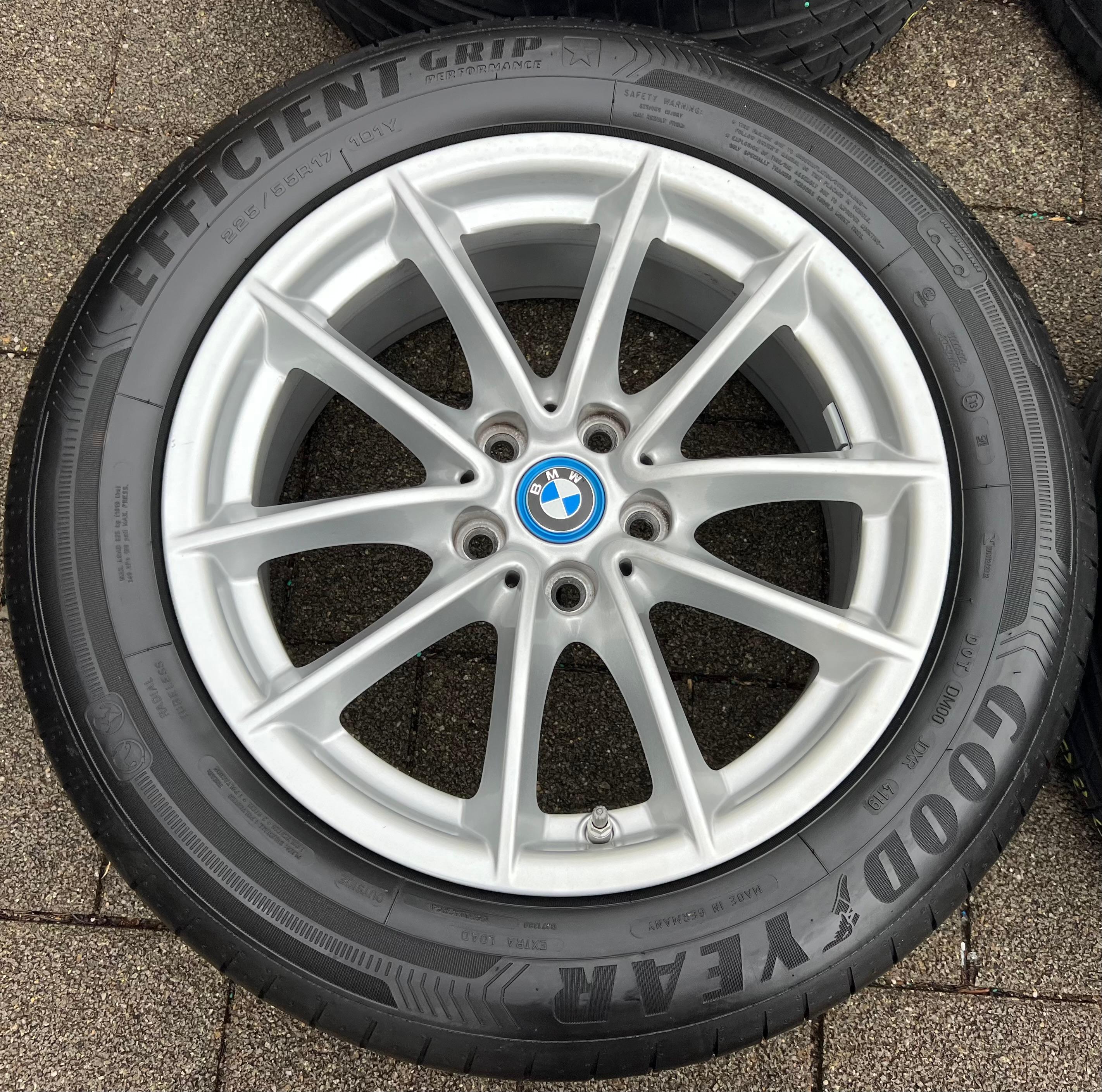 4 LLANTAS DE VERANO ORIGINALES DE ALUMINIO 17" BMW SERIE 5 G30 G31 225/55R17 101Y GOODYEAR RDKS