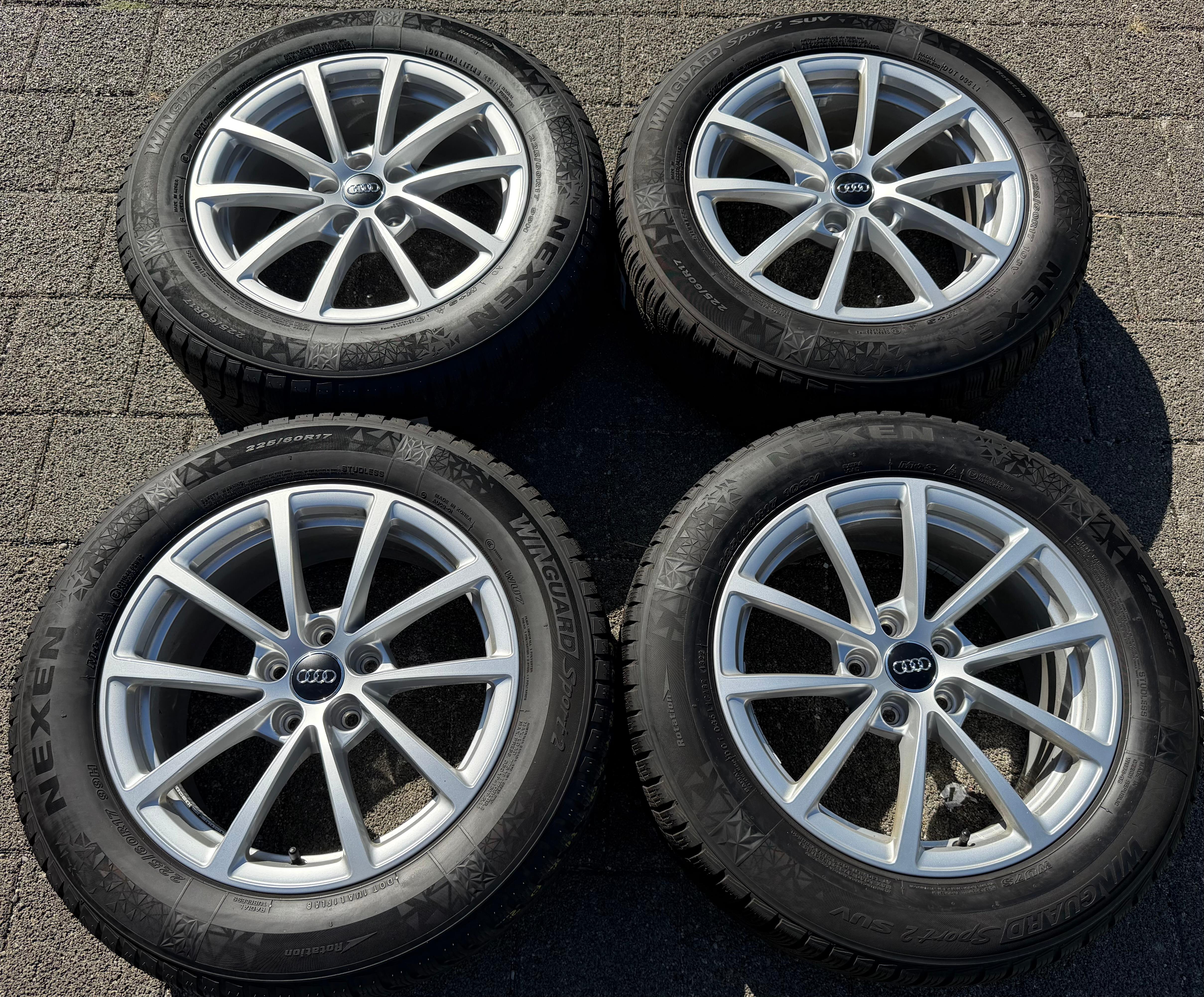 4 Original 17" Alu Winterräder Audi A6 4K C8 F2 225/60R17 99H 4K0601025 NEXEN
