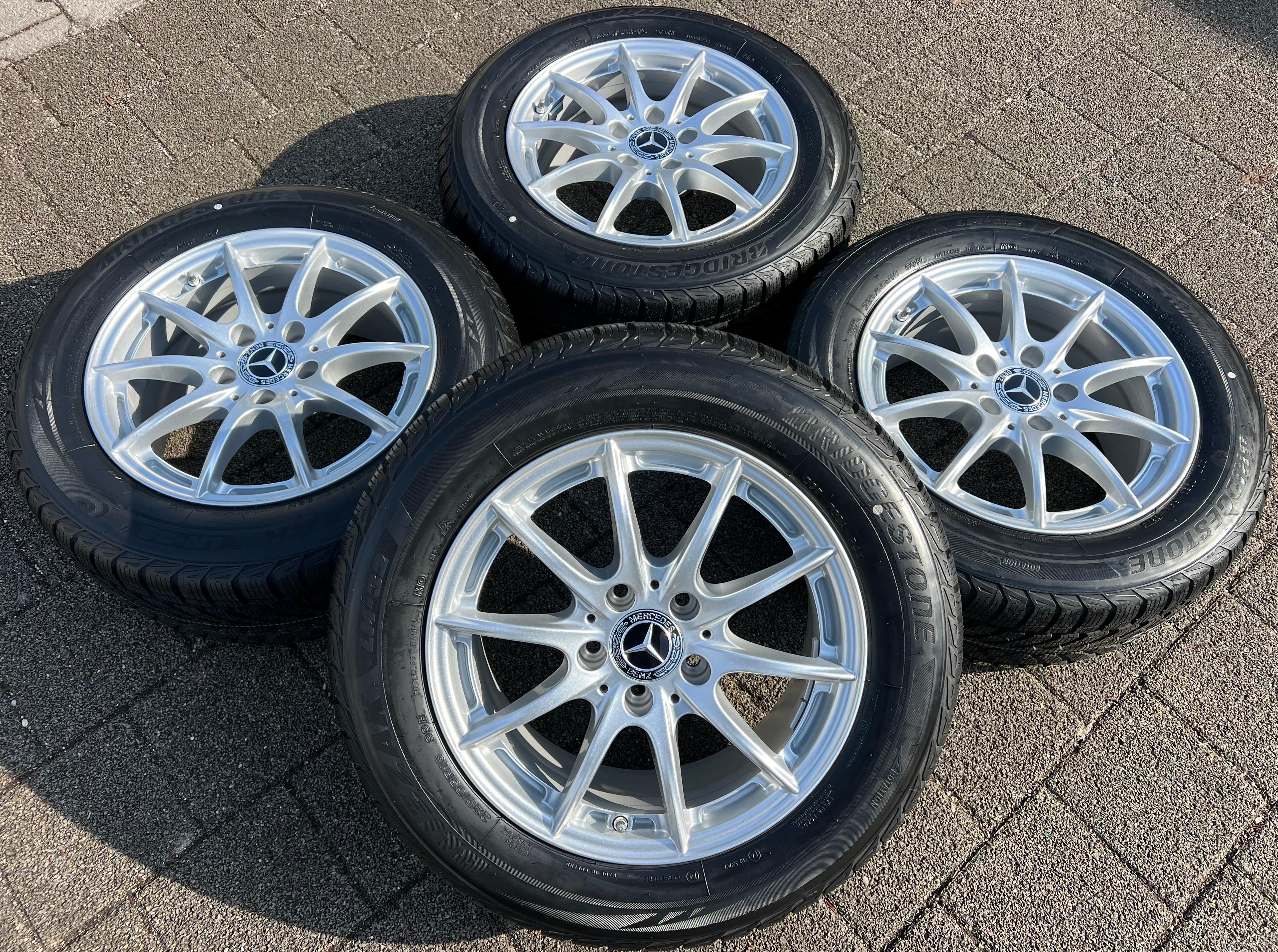 4 ORIGINAL ALU WINTERRÄDER MERCEDES E-KLASSE W212 212G 225/55R16 99H A2124014002