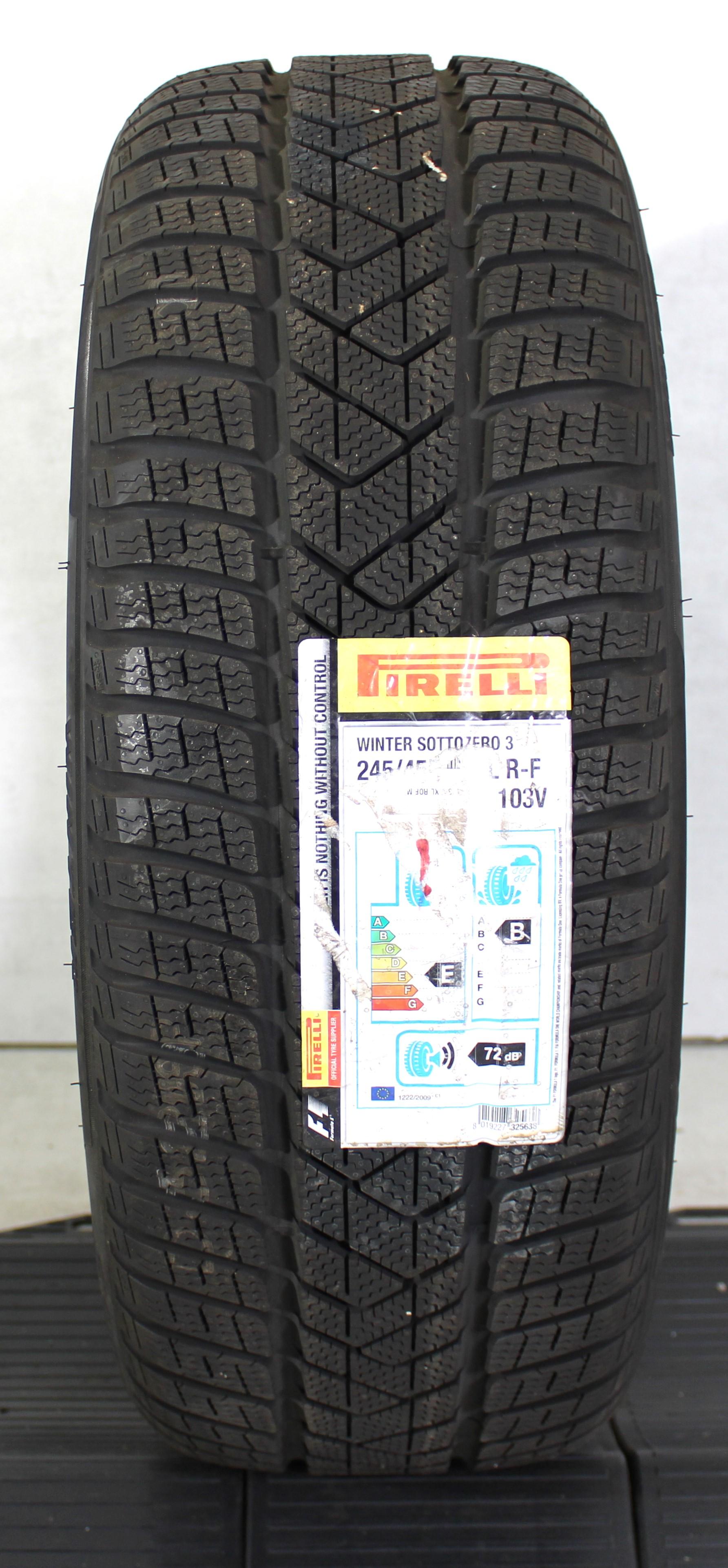 1 x 245/45R20 103V Winterreifen Pirelli Sottozero 3 Runflat NEU 2018 Freihaus
